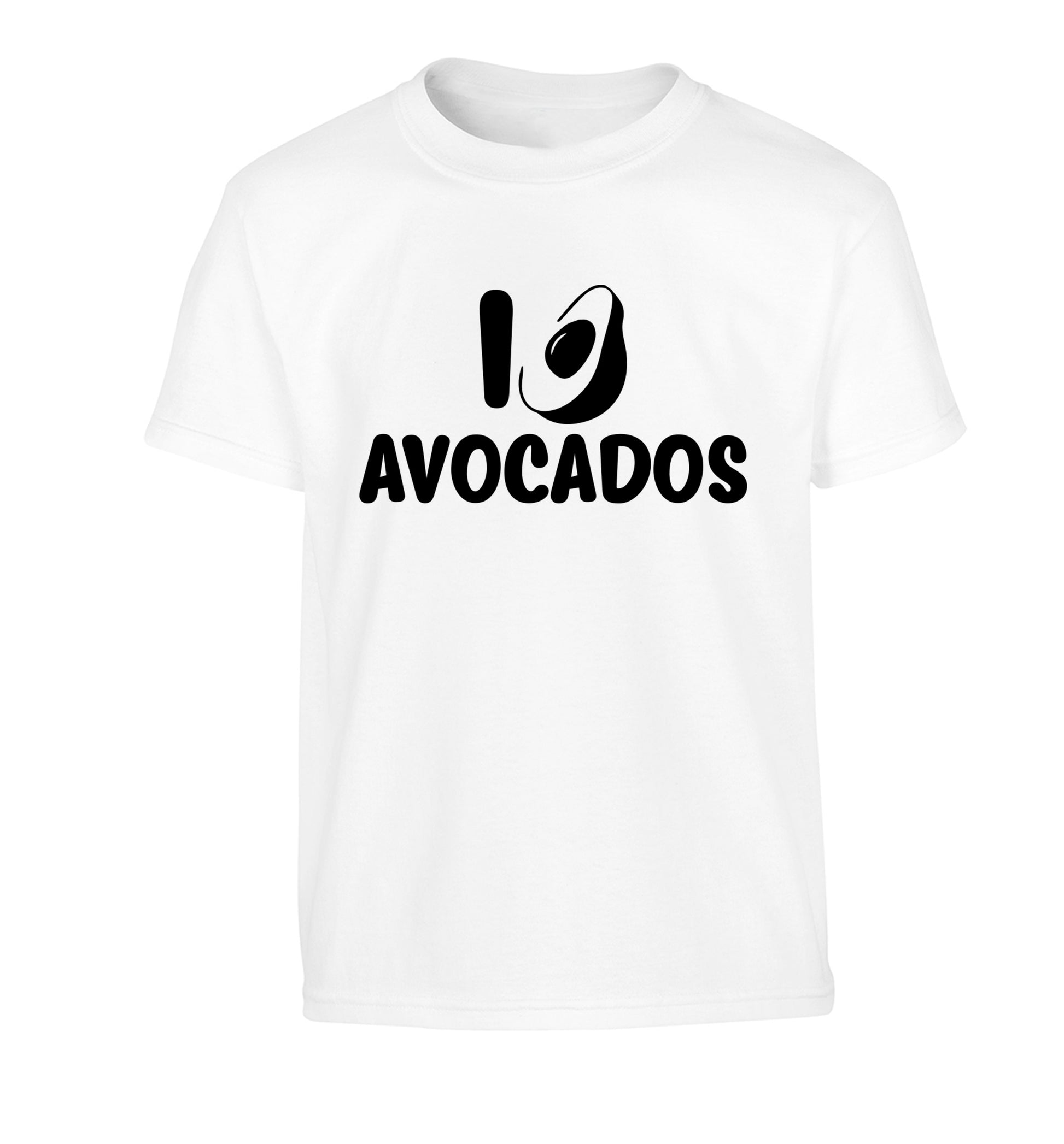 I love avocados Children's white Tshirt 12-14 Years