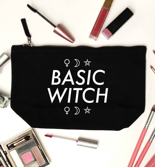 Basic witch 1 black makeup bag