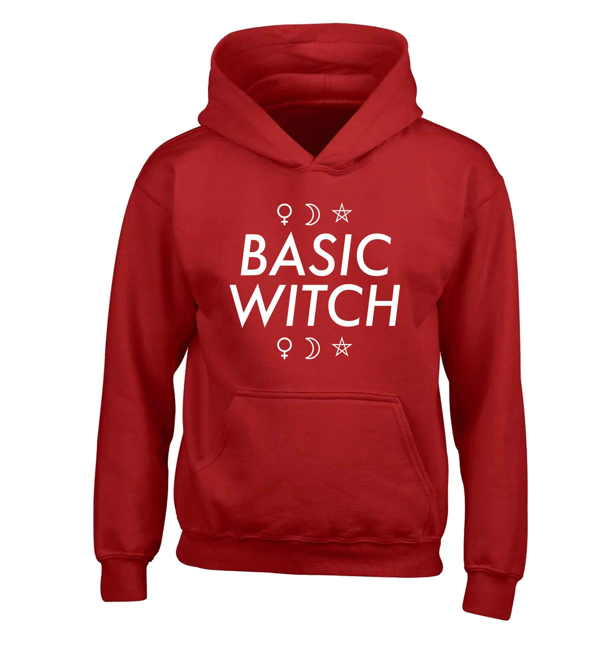 Basic witch 1 children's red hoodie 12-13 Years