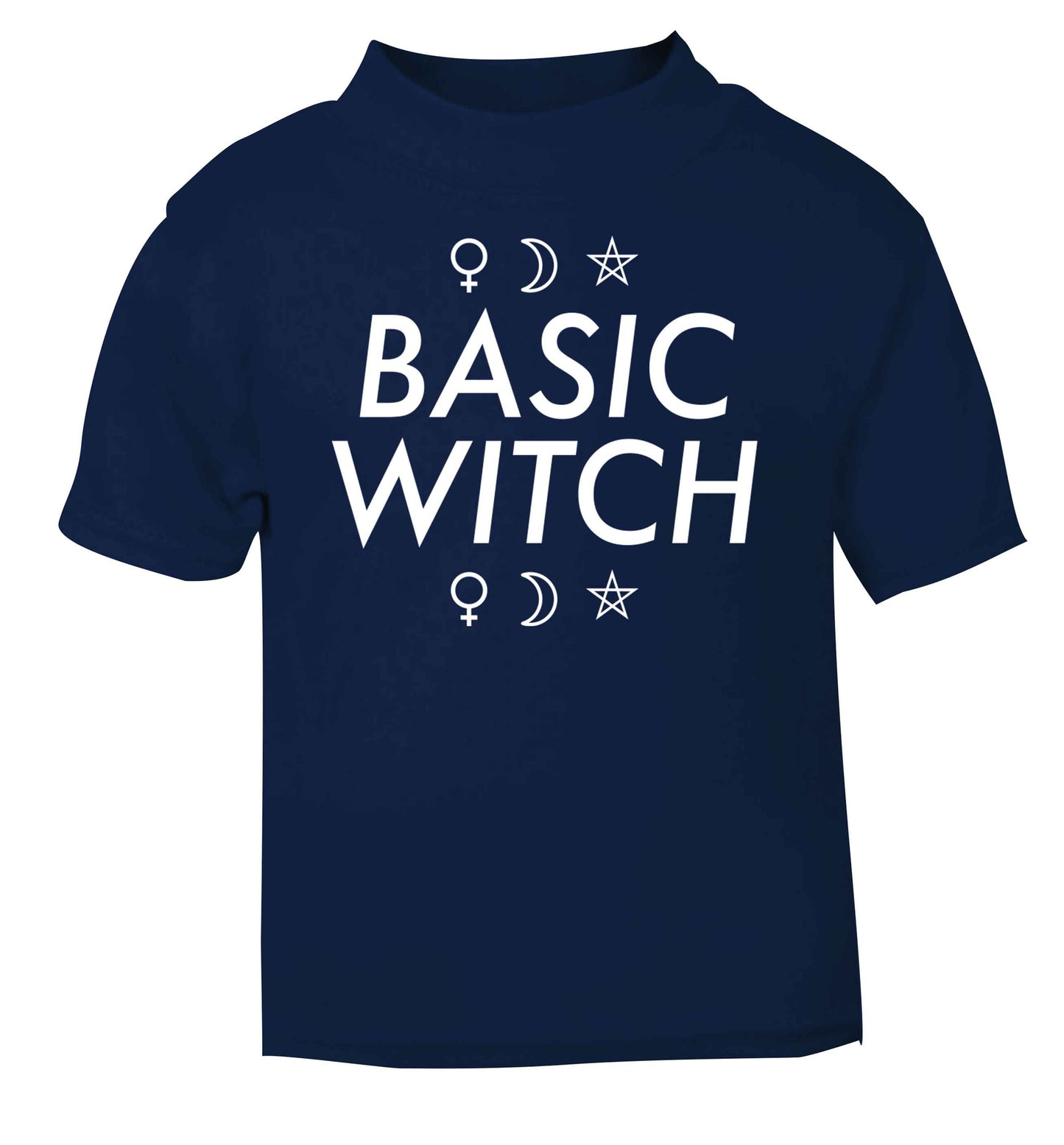 Basic witch 1 navy baby toddler Tshirt 2 Years
