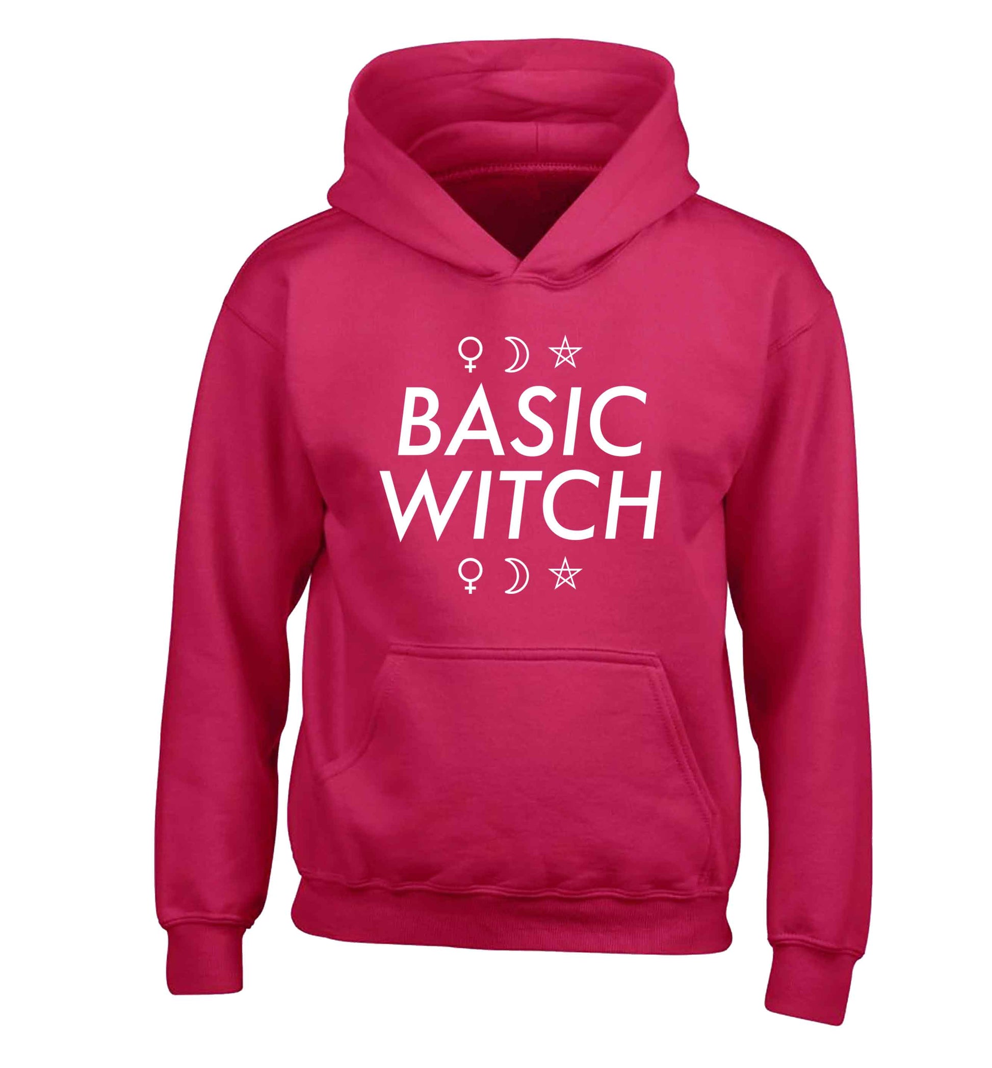 Basic witch 1 children's pink hoodie 12-13 Years