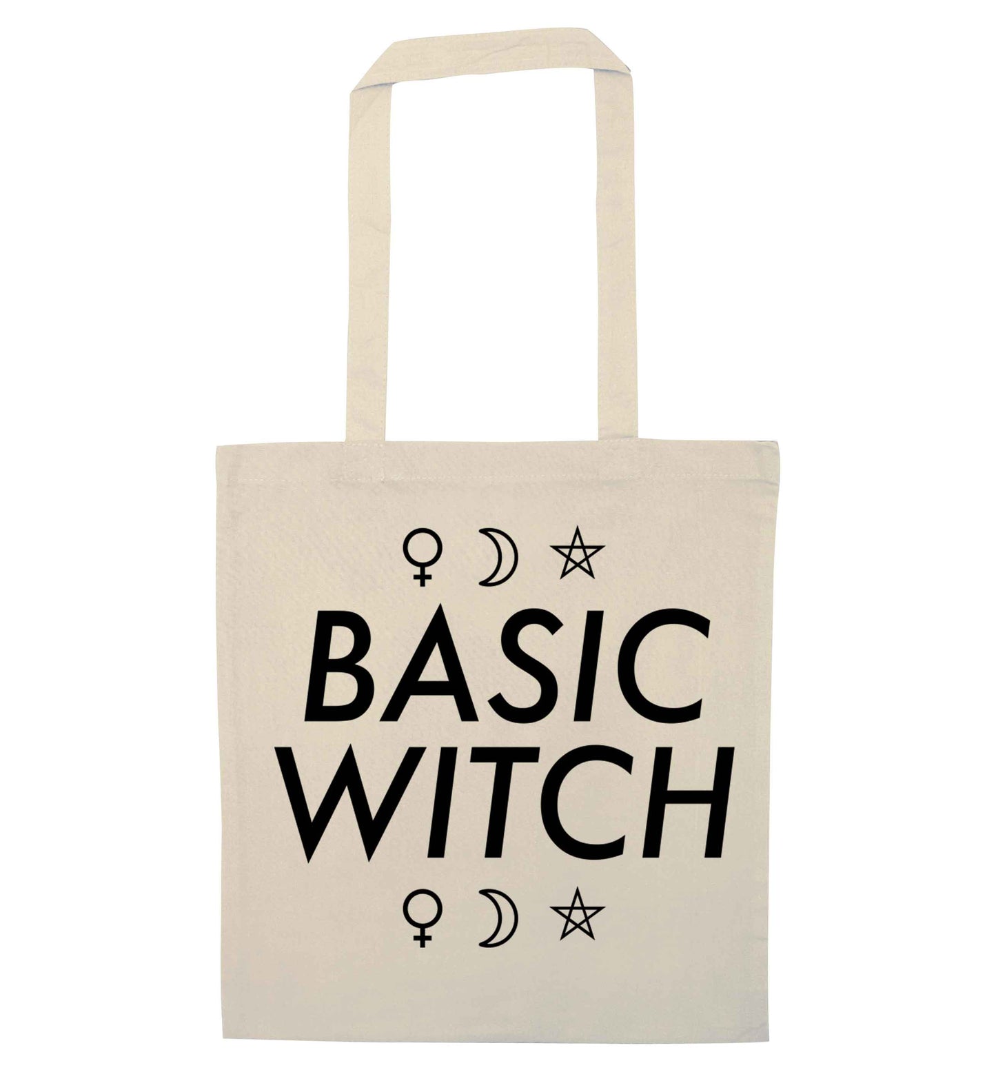 Basic witch 1 natural tote bag