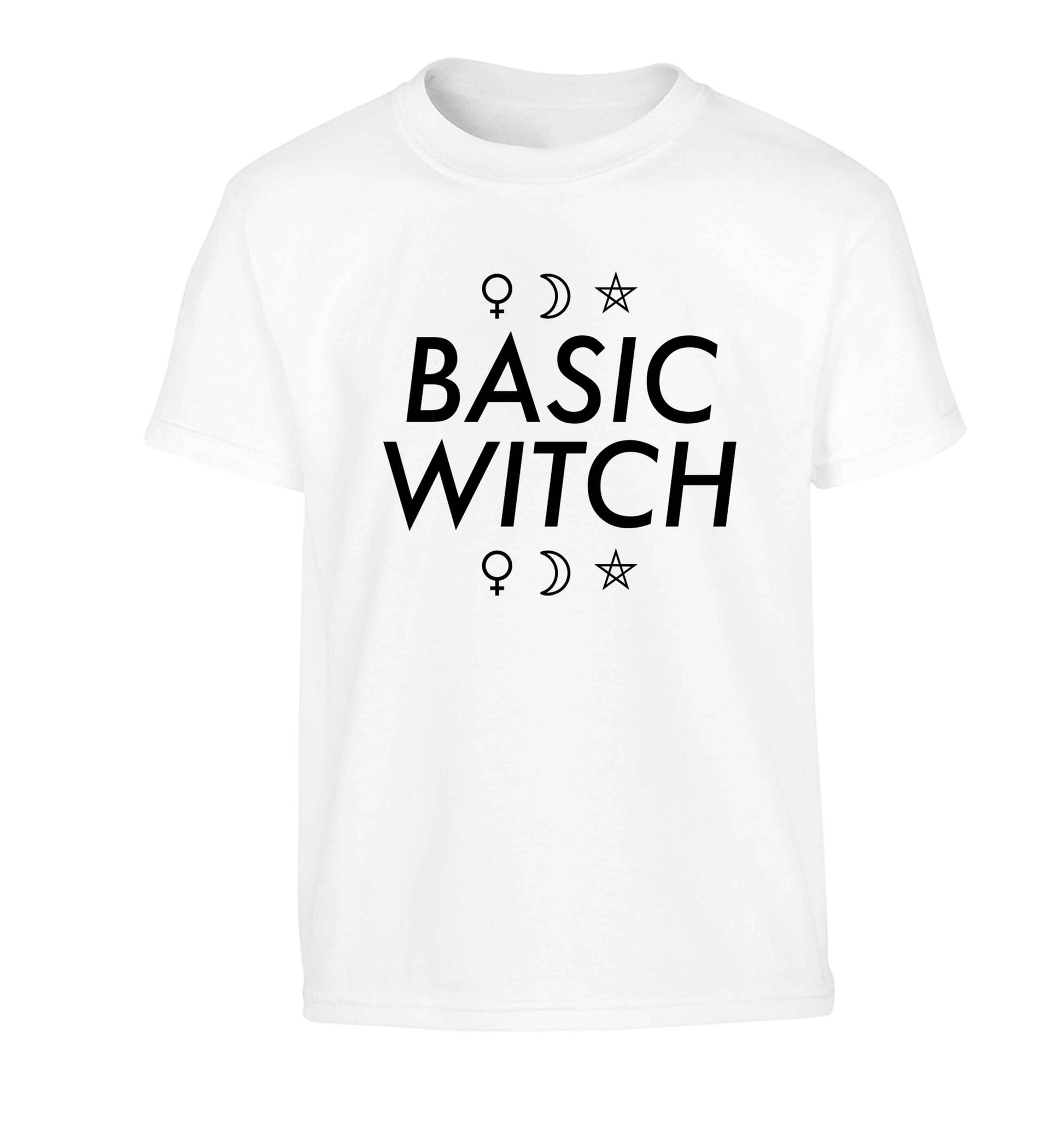 Basic witch 1 Children's white Tshirt 12-13 Years