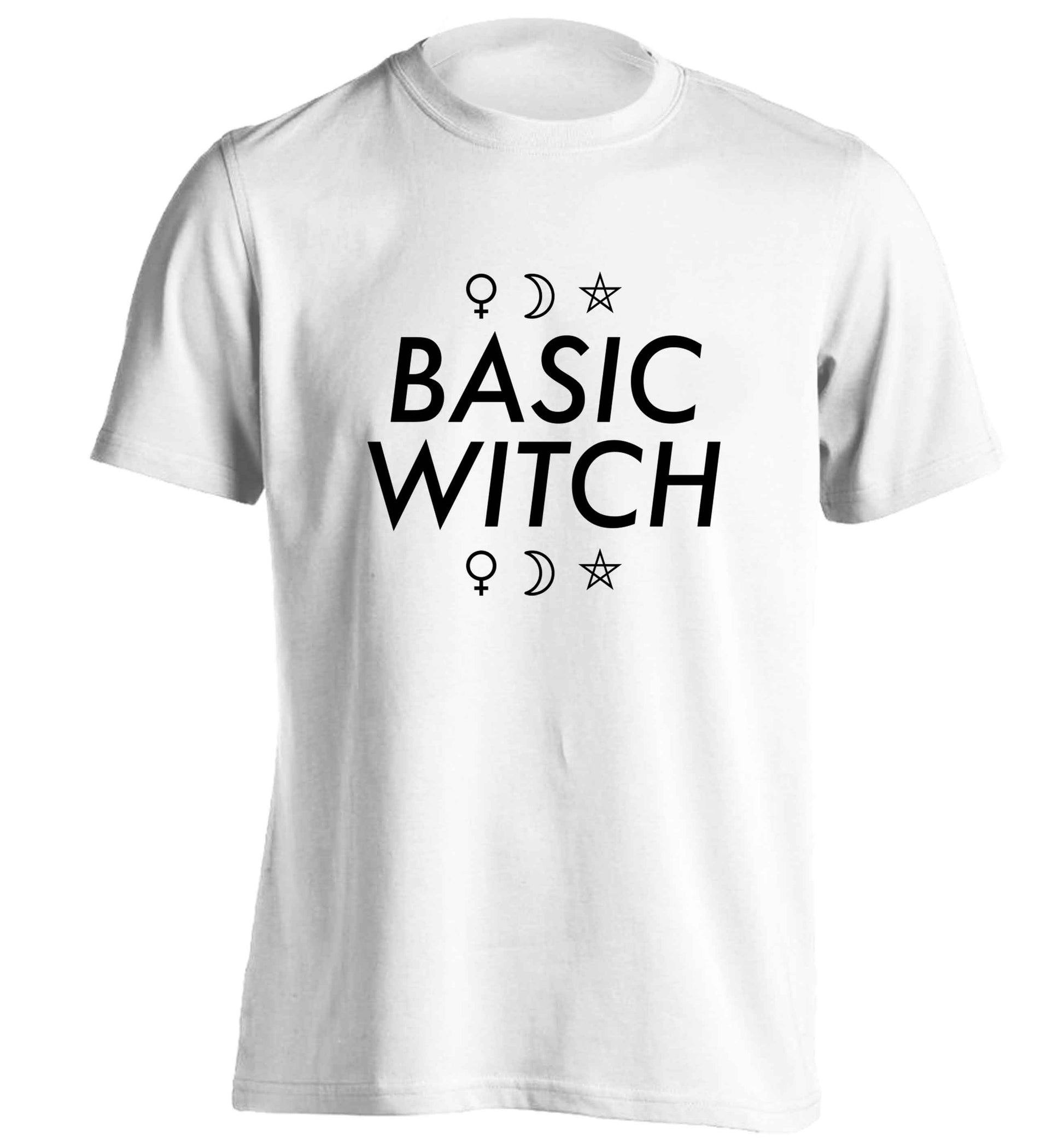 Basic witch 1 adults unisex white Tshirt 2XL