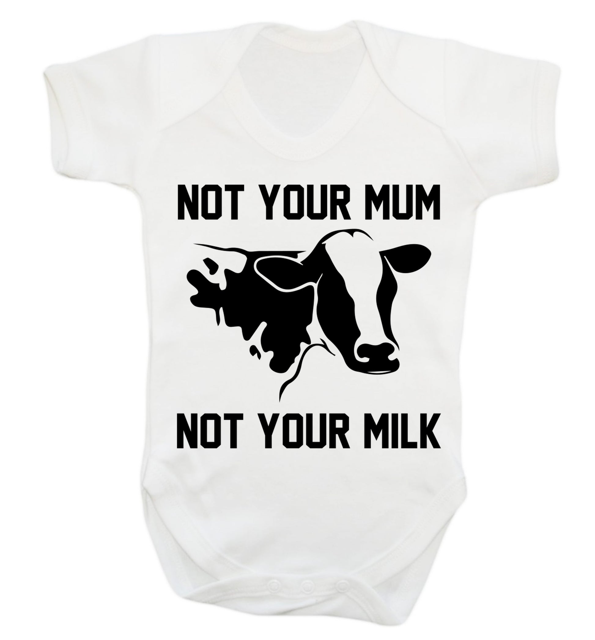 Not your mum not your milk Baby Vest white 18-24 months