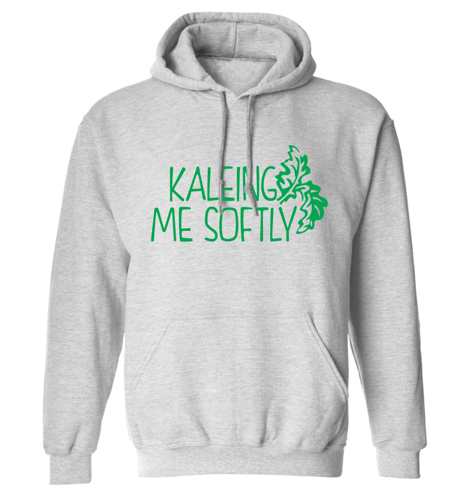 Kaleing me softly adults unisex grey hoodie 2XL