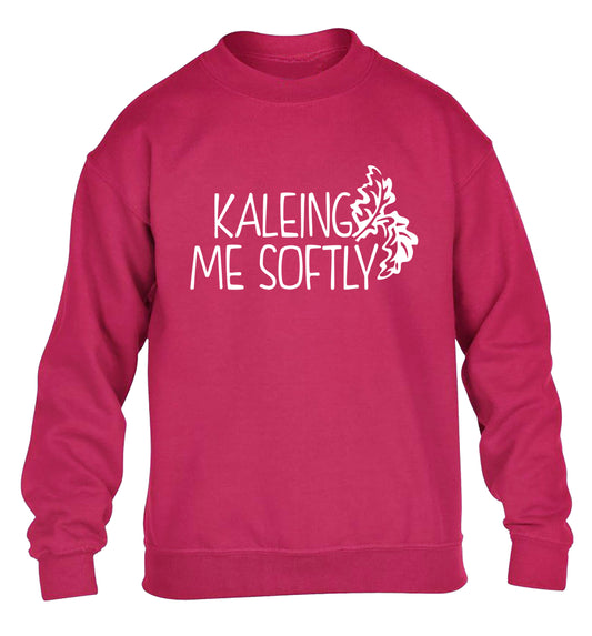 Kaleing me softly children's pink sweater 12-14 Years