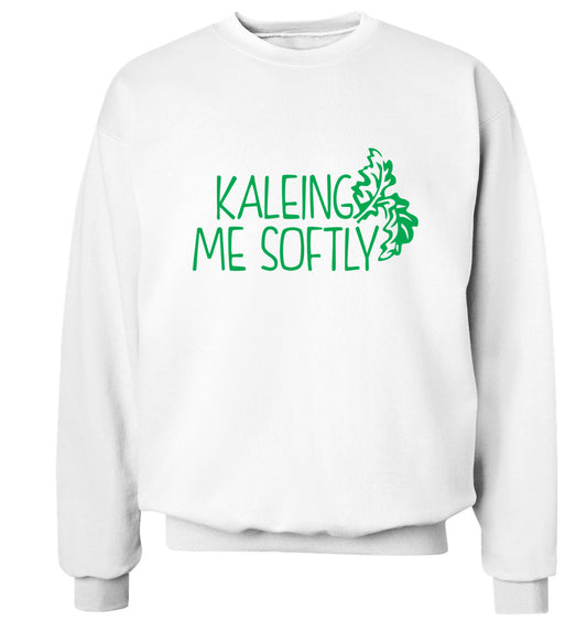 Kaleing me softly Adult's unisex white Sweater 2XL