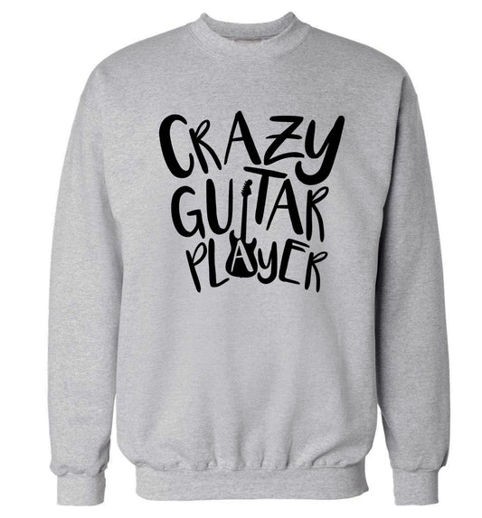 Crazy guitar player Adult's unisex grey Sweater 2XL