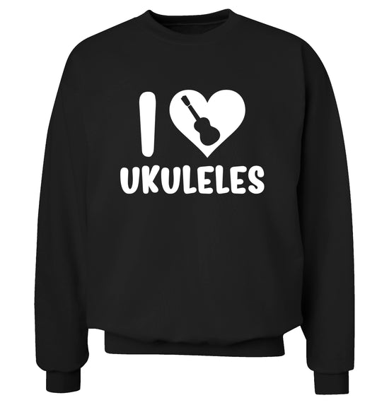 I love ukuleles Adult's unisex black Sweater 2XL