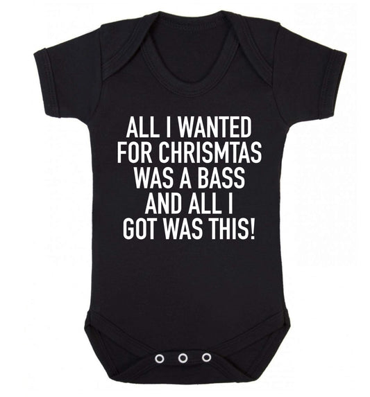 All I wanted for Christmas was a bass and all I got was this Baby Vest black 18-24 months