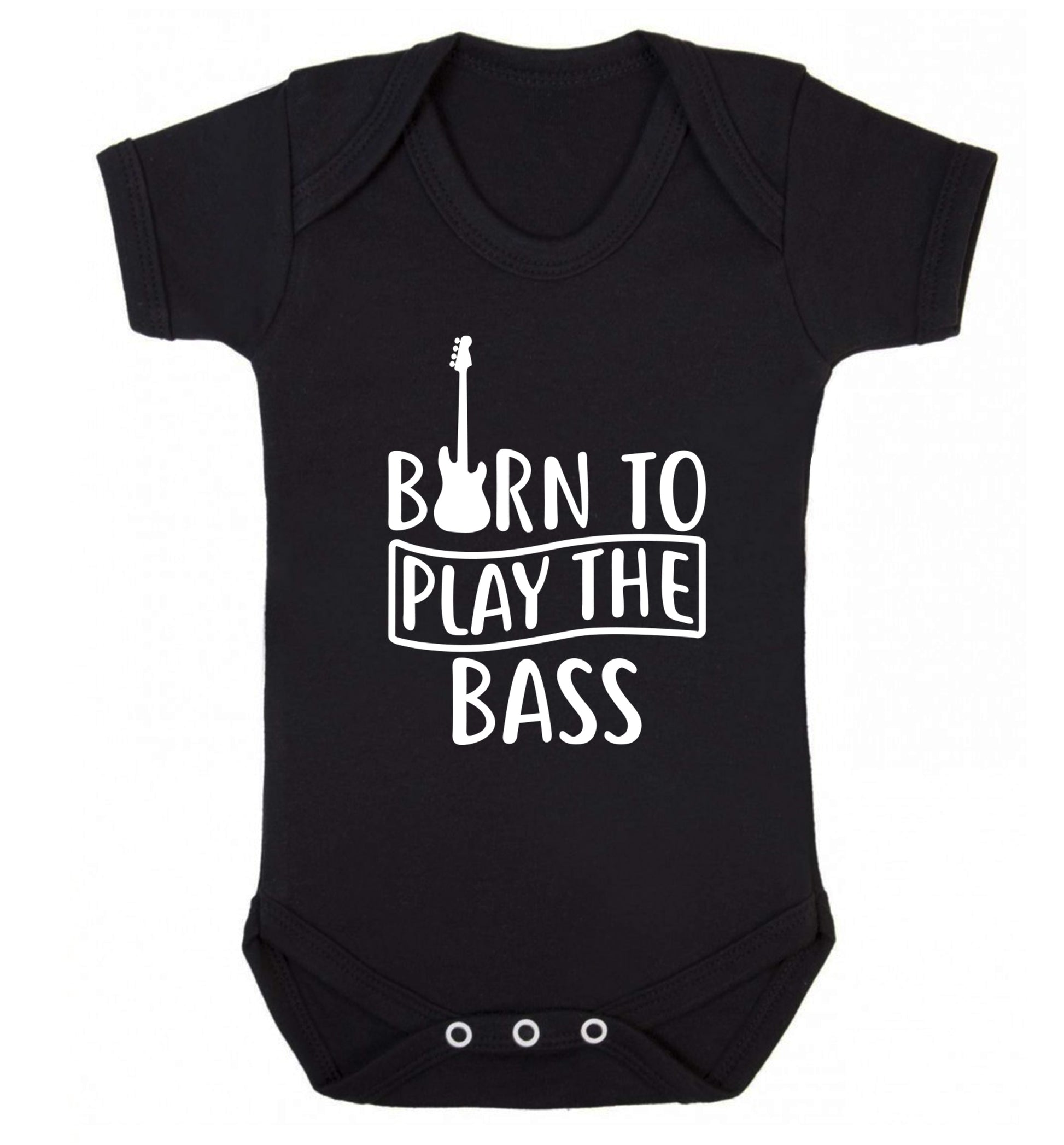 Born to play the bass Baby Vest black 18-24 months