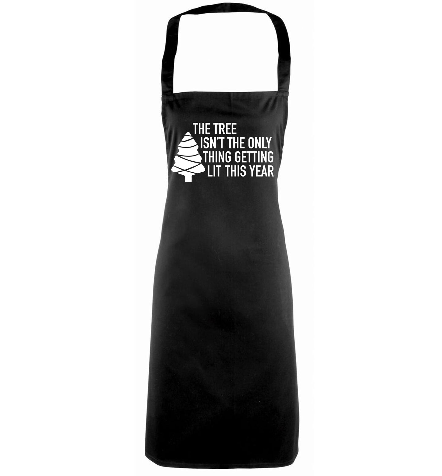 The tree isn't the only thing getting lit this year black apron