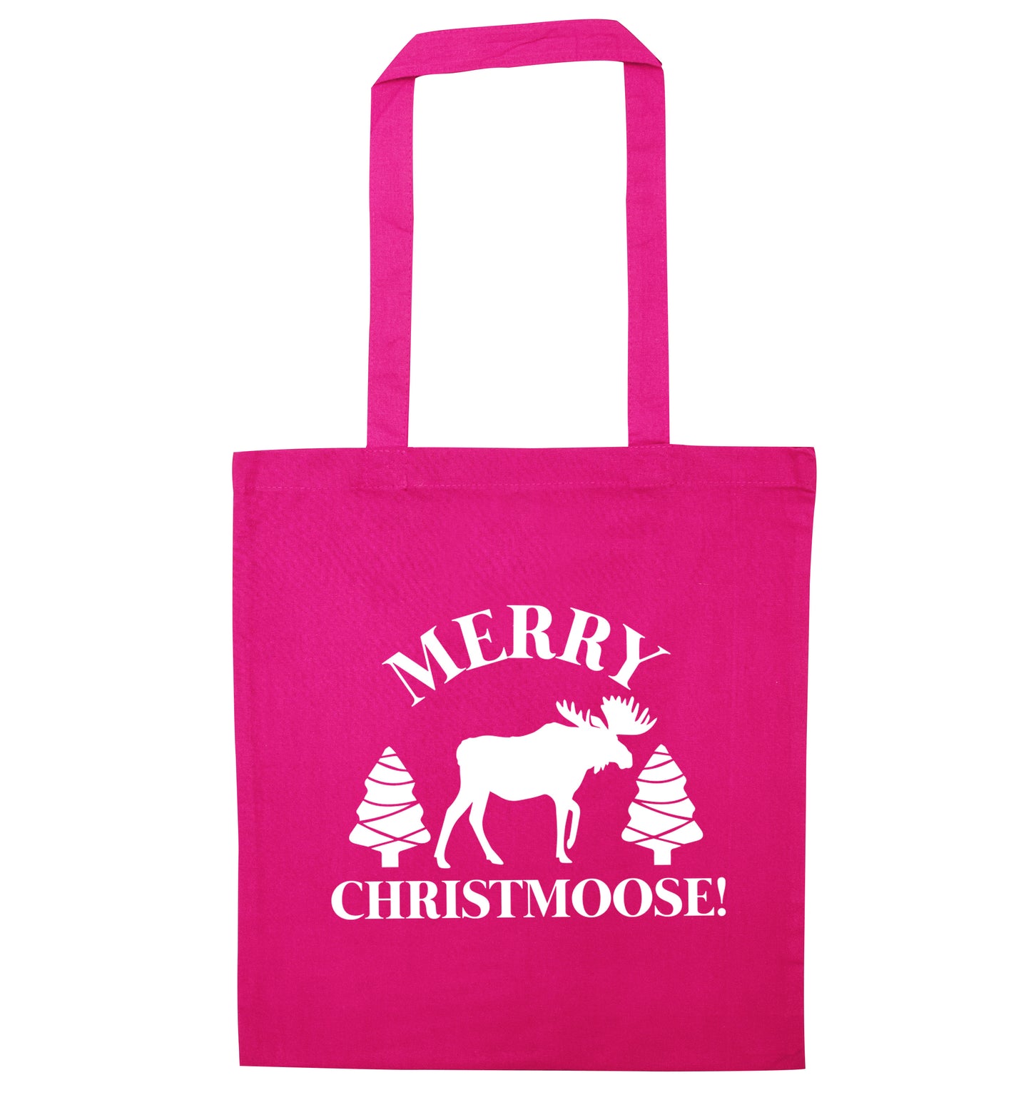 Merry Christmoose pink tote bag