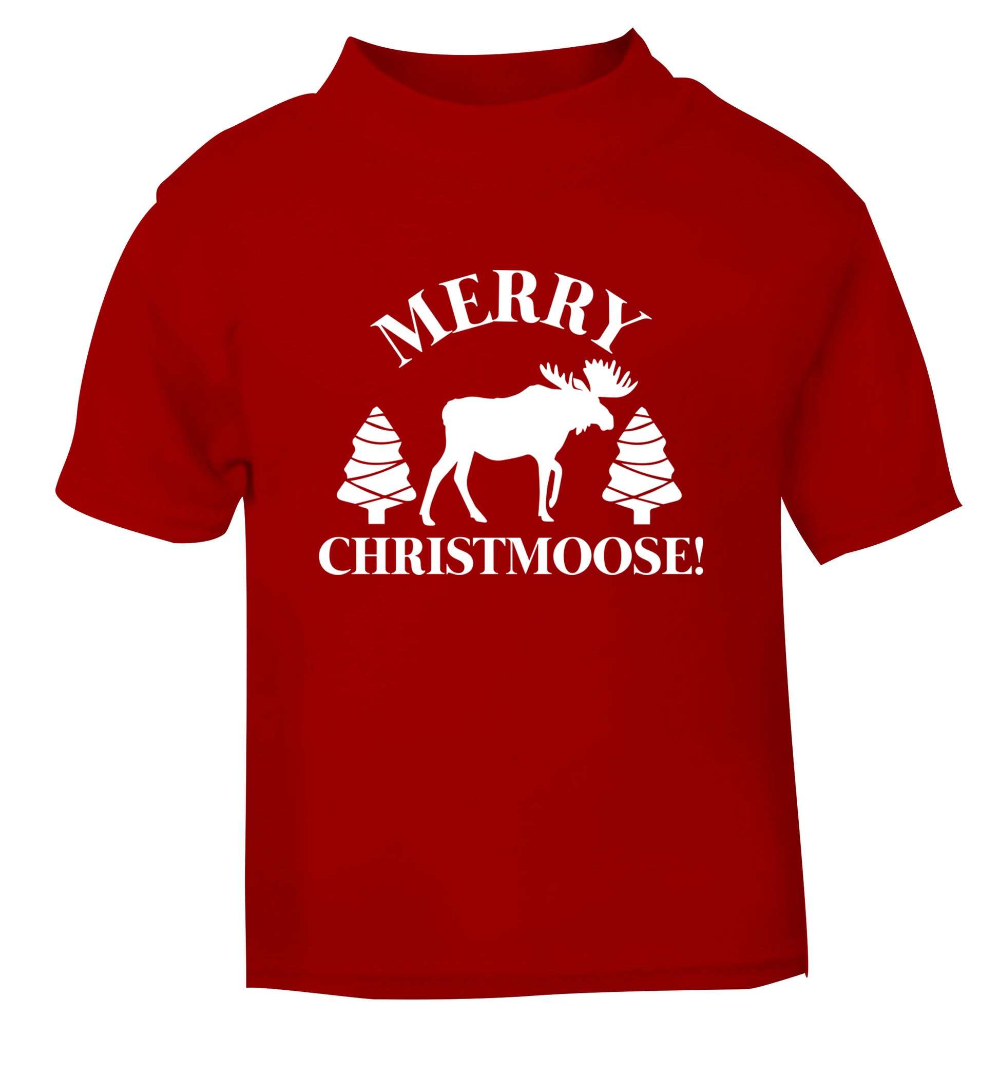 Merry Christmoose red Baby Toddler Tshirt 2 Years