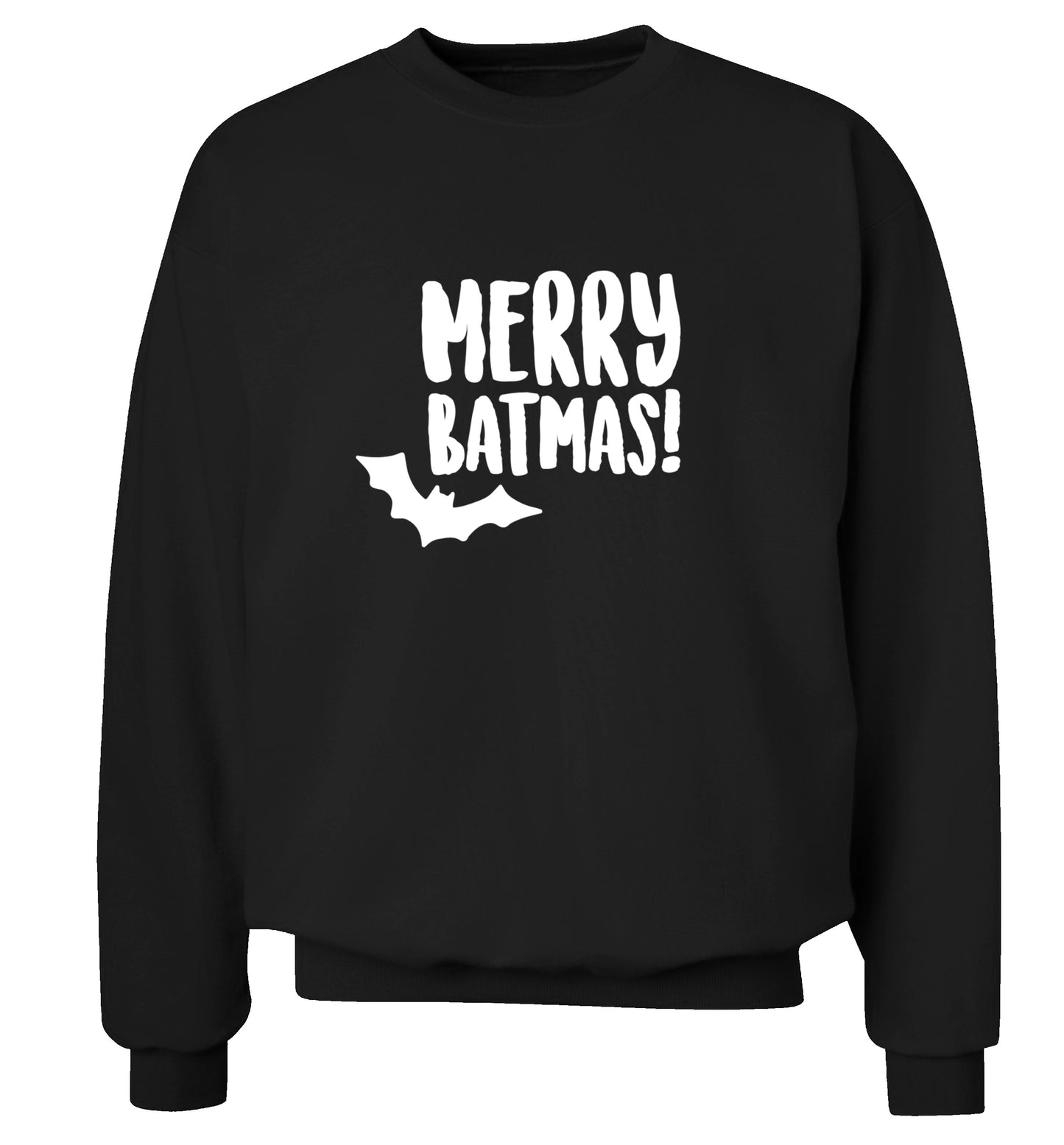 Merry Batmas Adult's unisex black Sweater 2XL