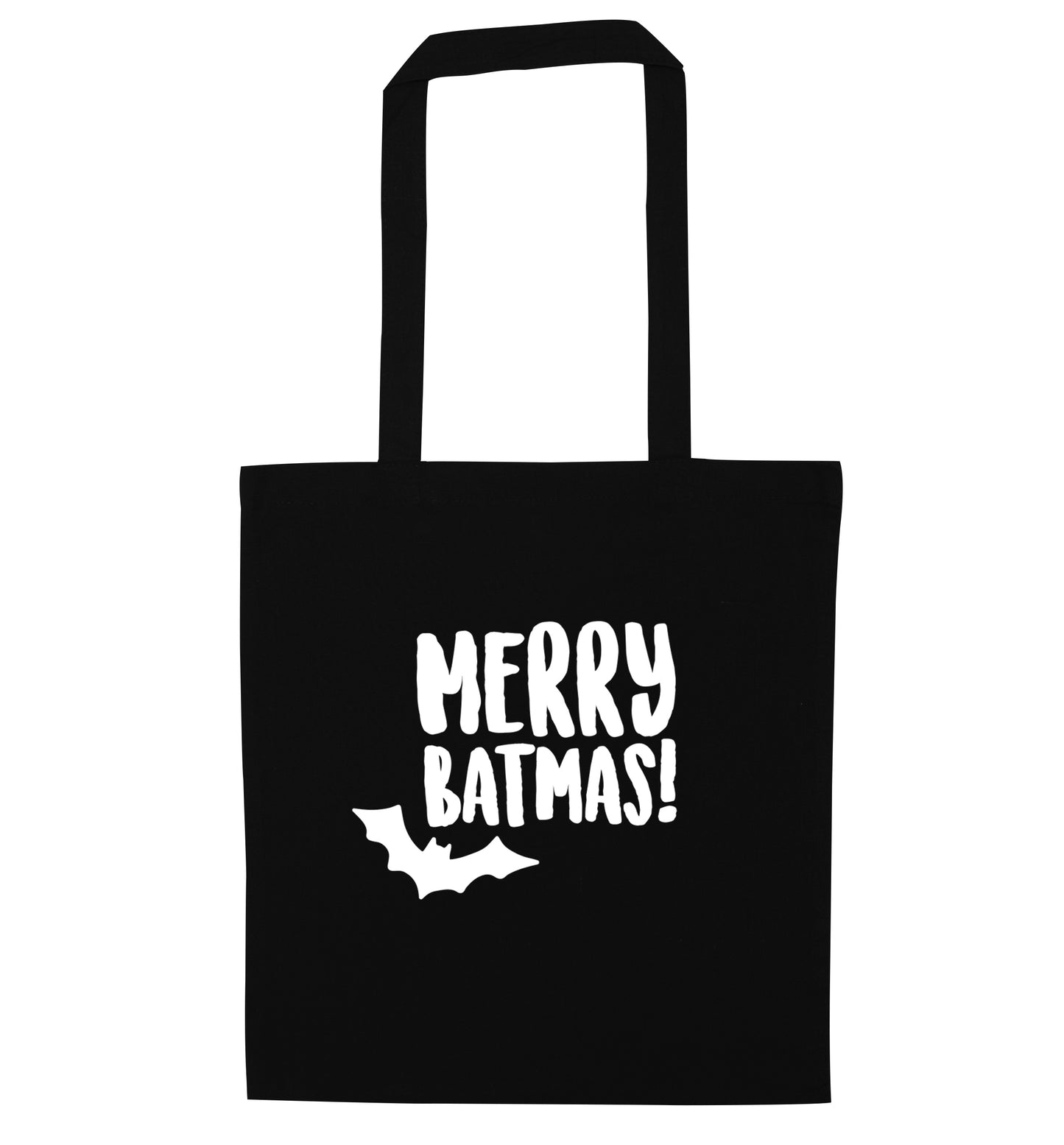 Merry Batmas black tote bag