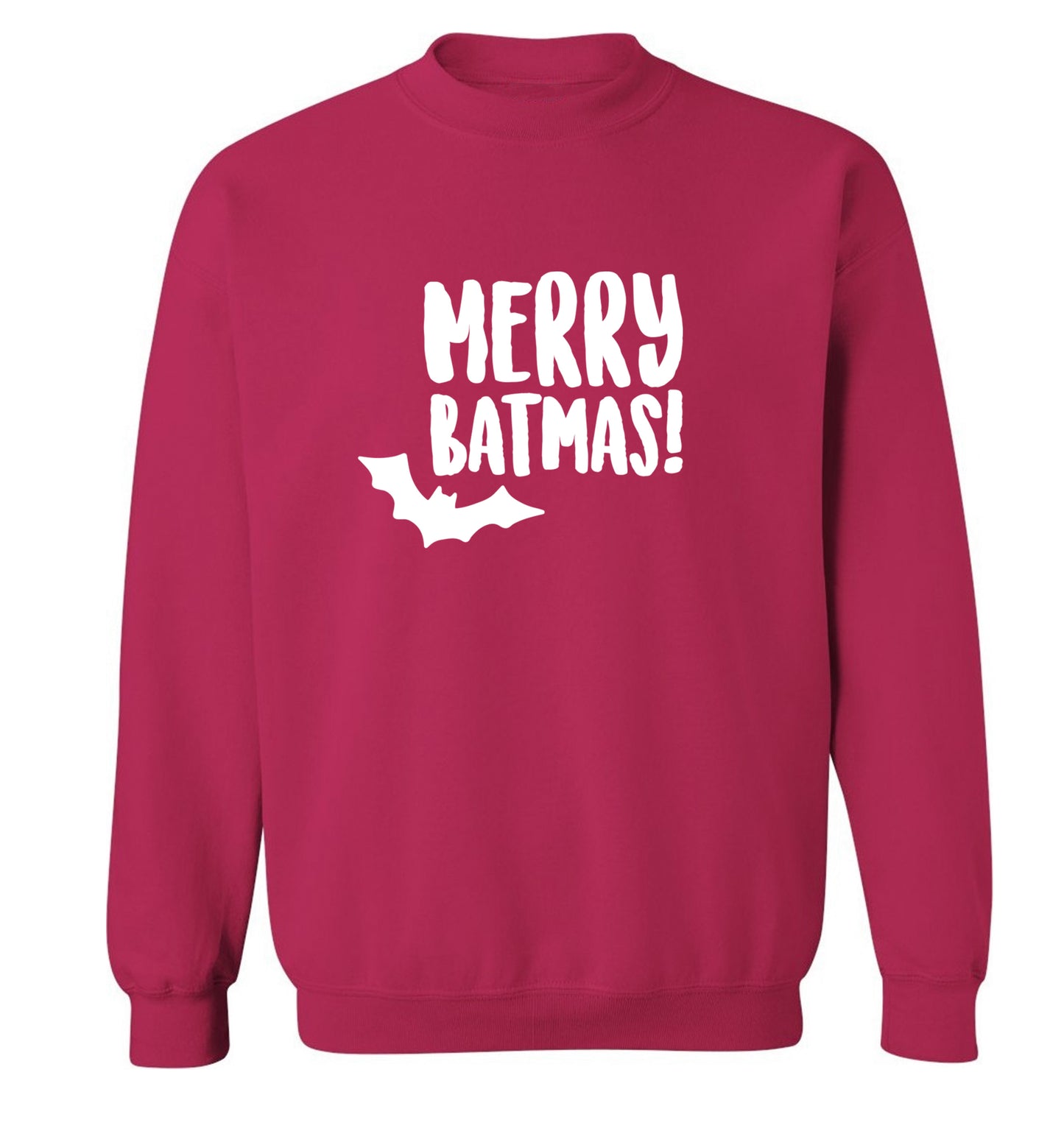Merry Batmas Adult's unisex pink Sweater 2XL