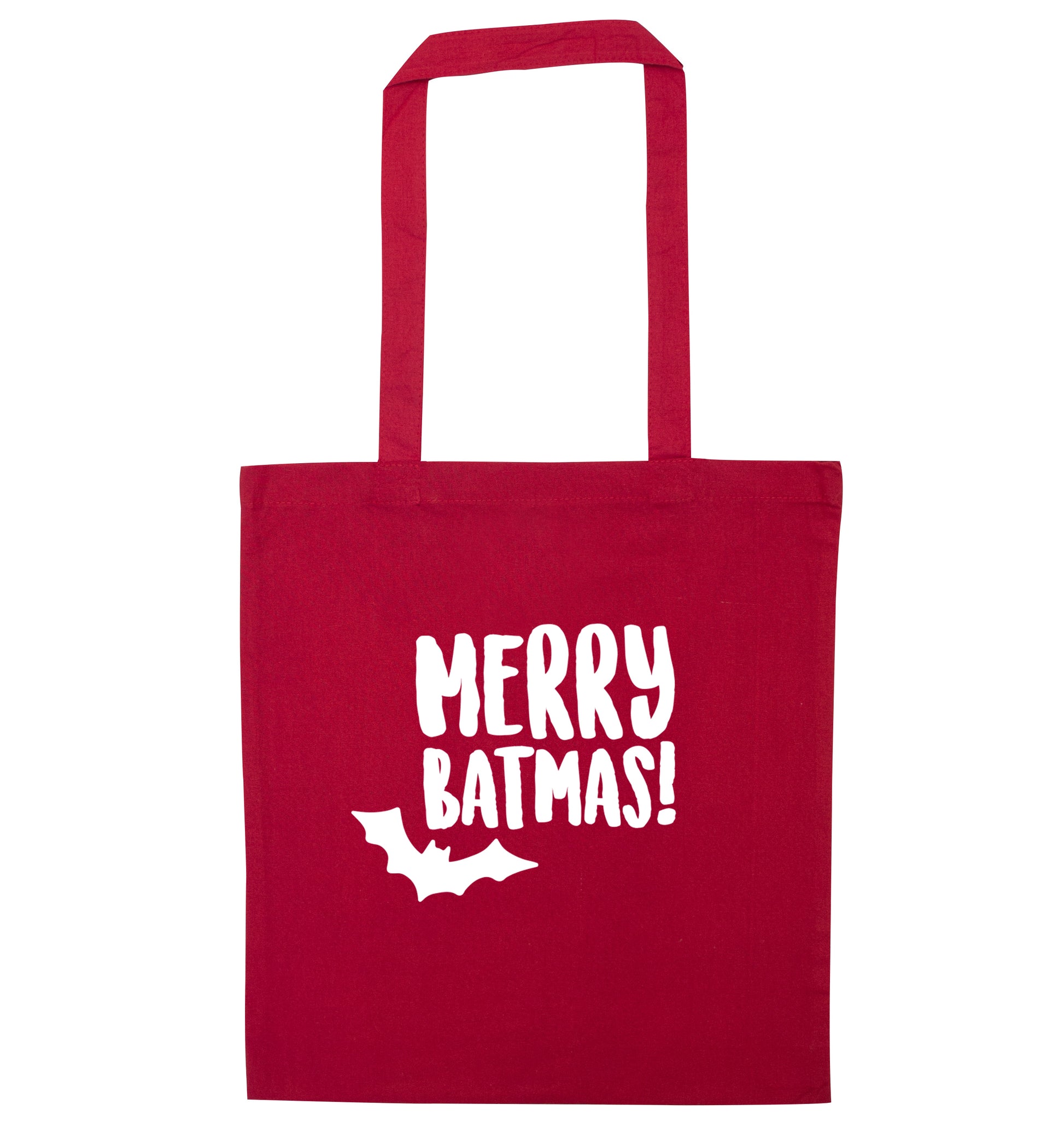 Merry Batmas red tote bag