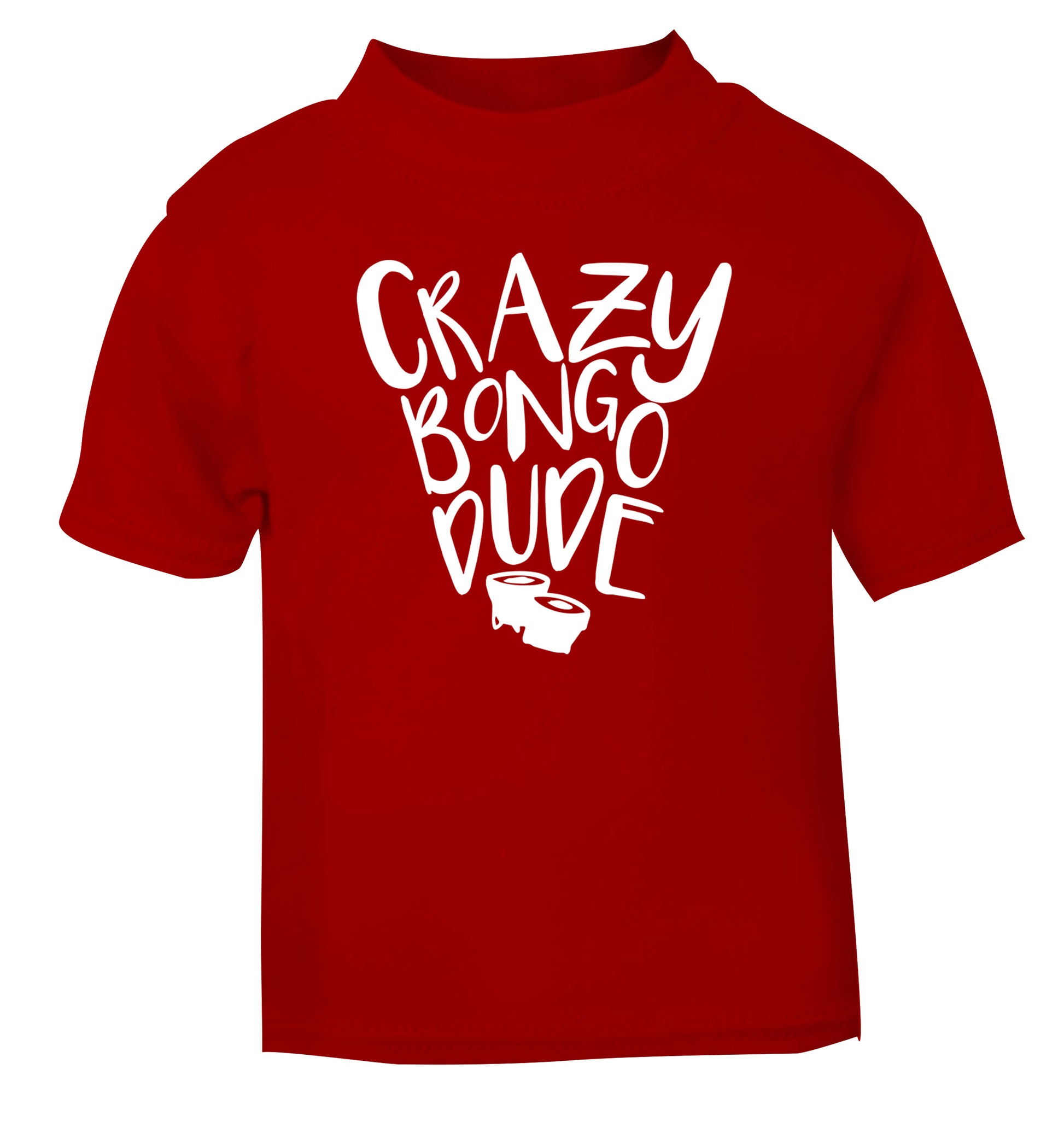 Crazy bongo dude red Baby Toddler Tshirt 2 Years