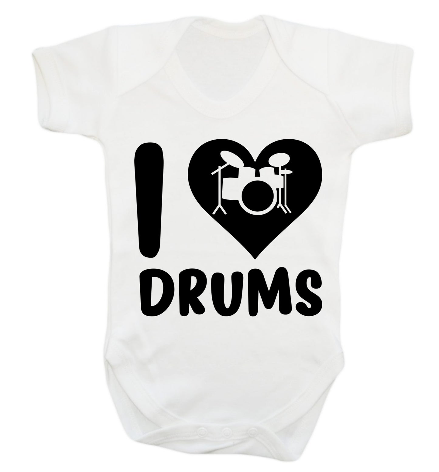 I love drums Baby Vest white 18-24 months