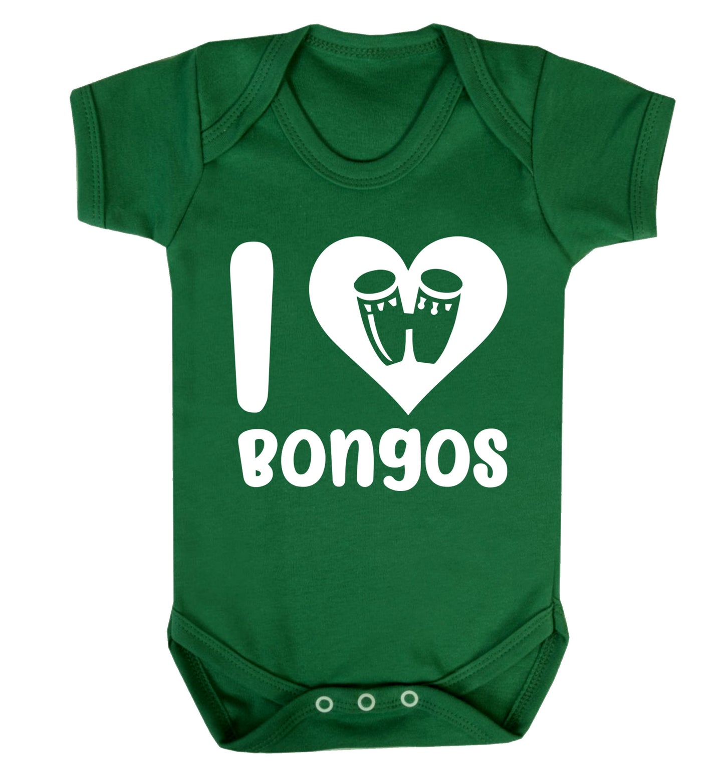 I love bongos Baby Vest green 18-24 months
