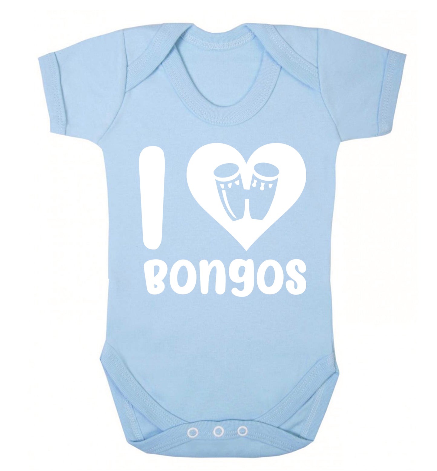 I love bongos Baby Vest pale blue 18-24 months