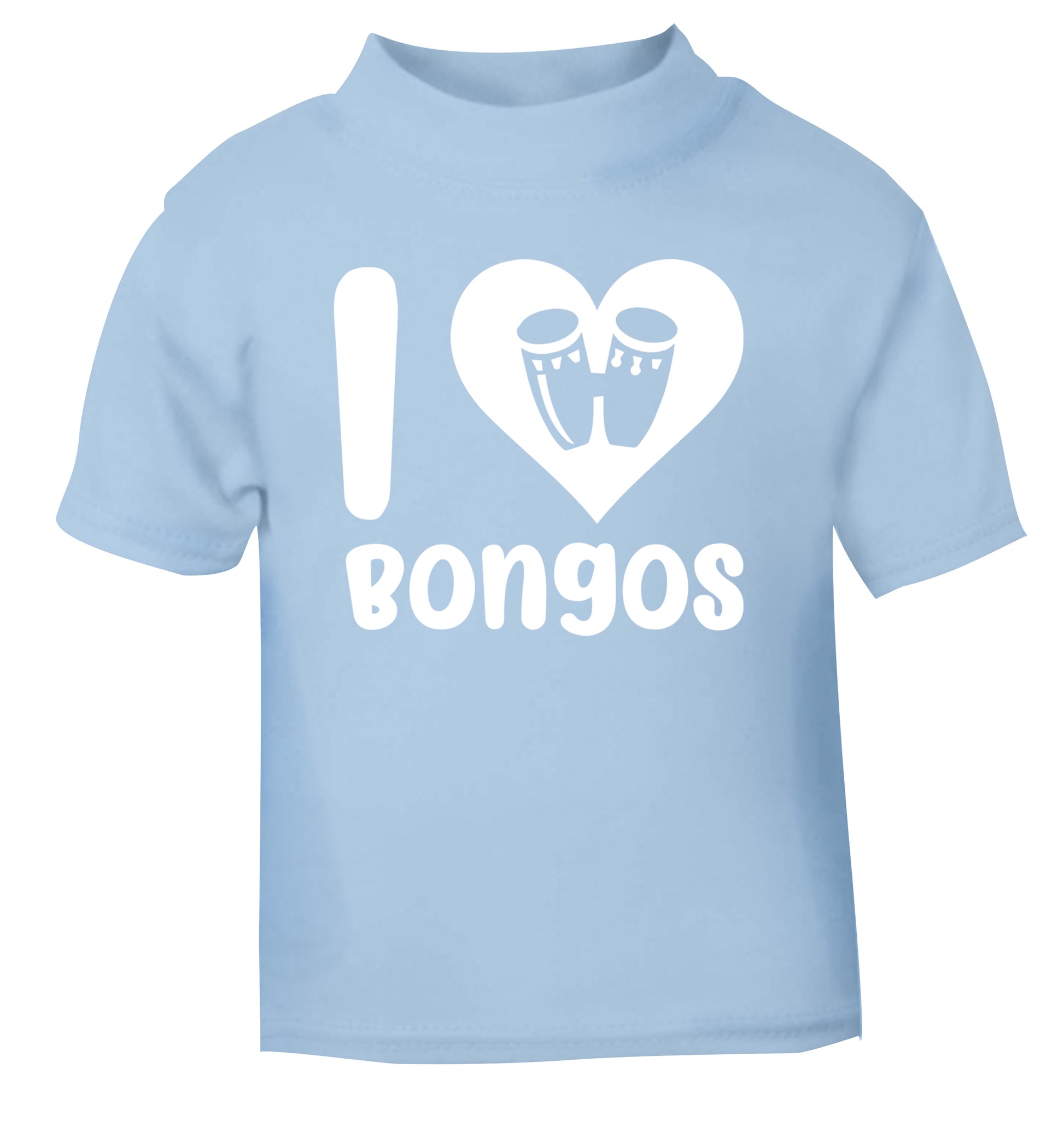 I love bongos light blue Baby Toddler Tshirt 2 Years