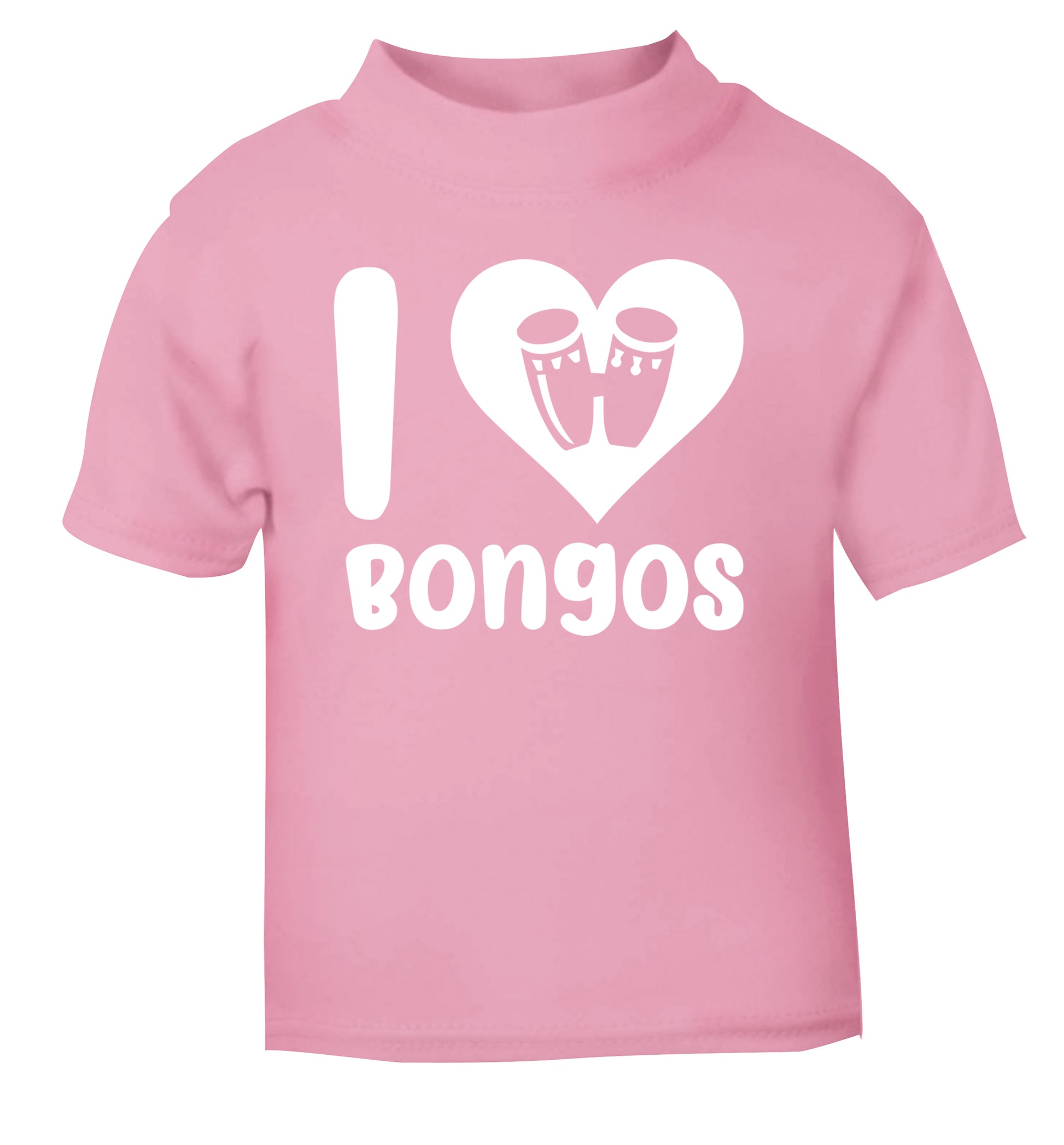 I love bongos light pink Baby Toddler Tshirt 2 Years