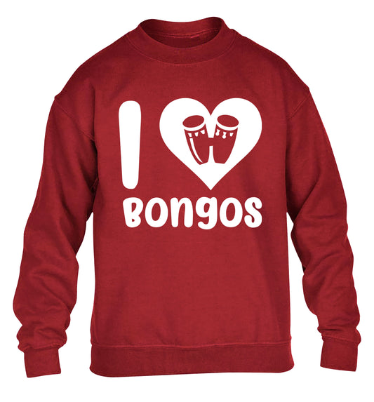 I love bongos children's grey sweater 12-14 Years