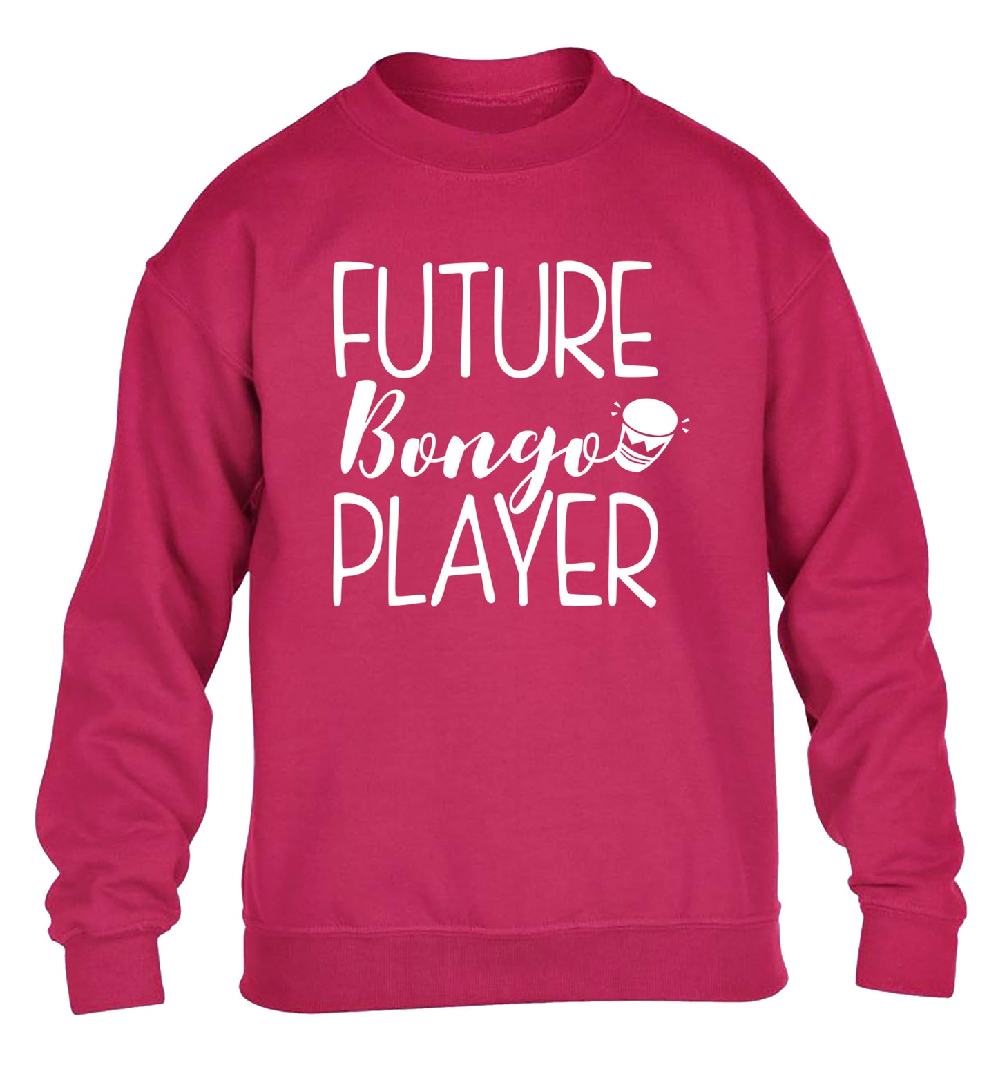 Future bongo player children's pink sweater 12-14 Years