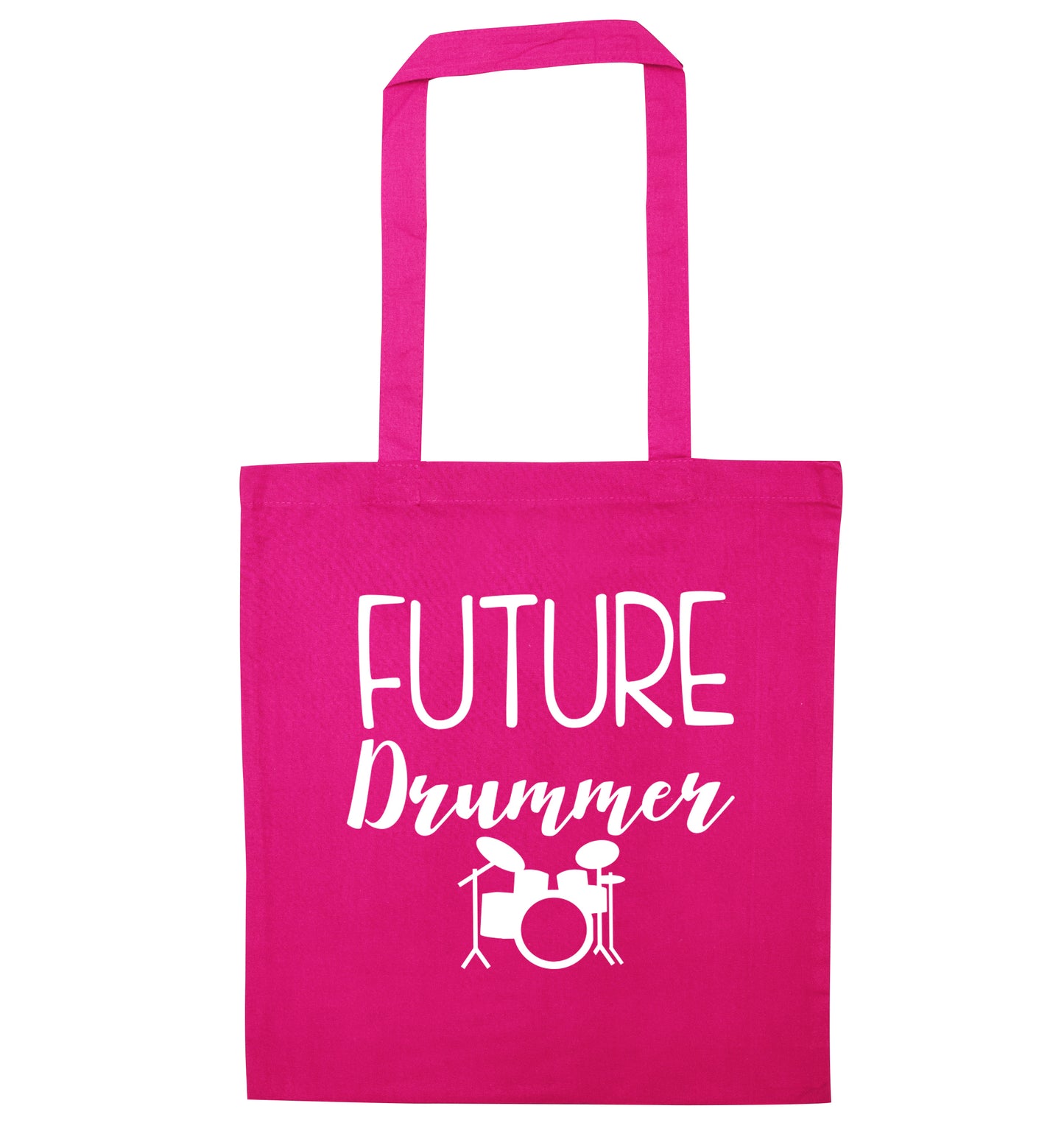 Future drummer pink tote bag