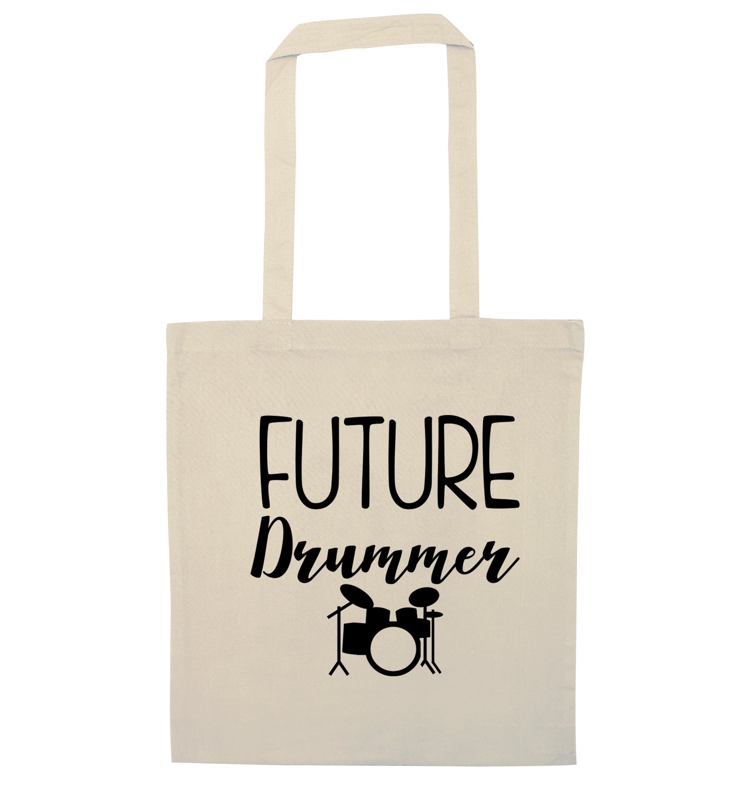Future drummer natural tote bag