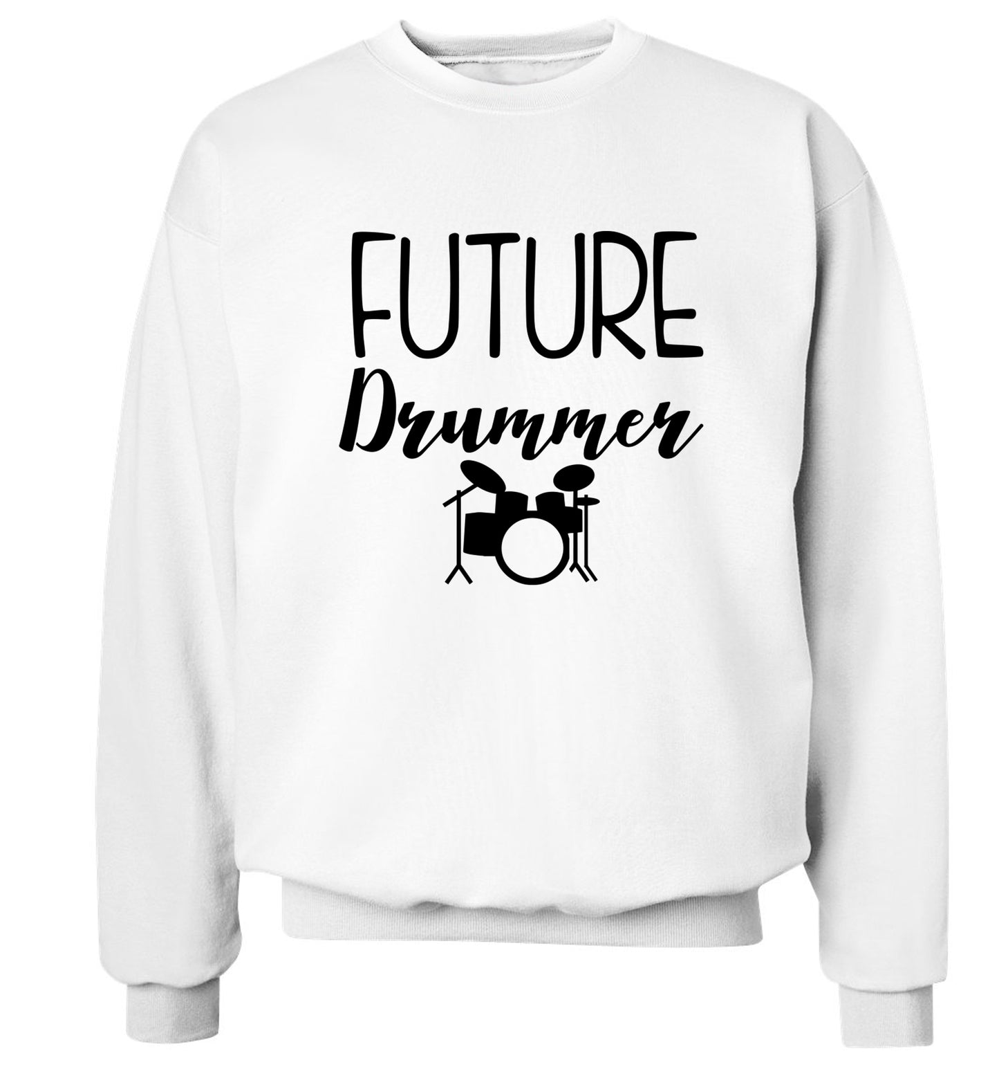 Future drummer Adult's unisex white Sweater 2XL