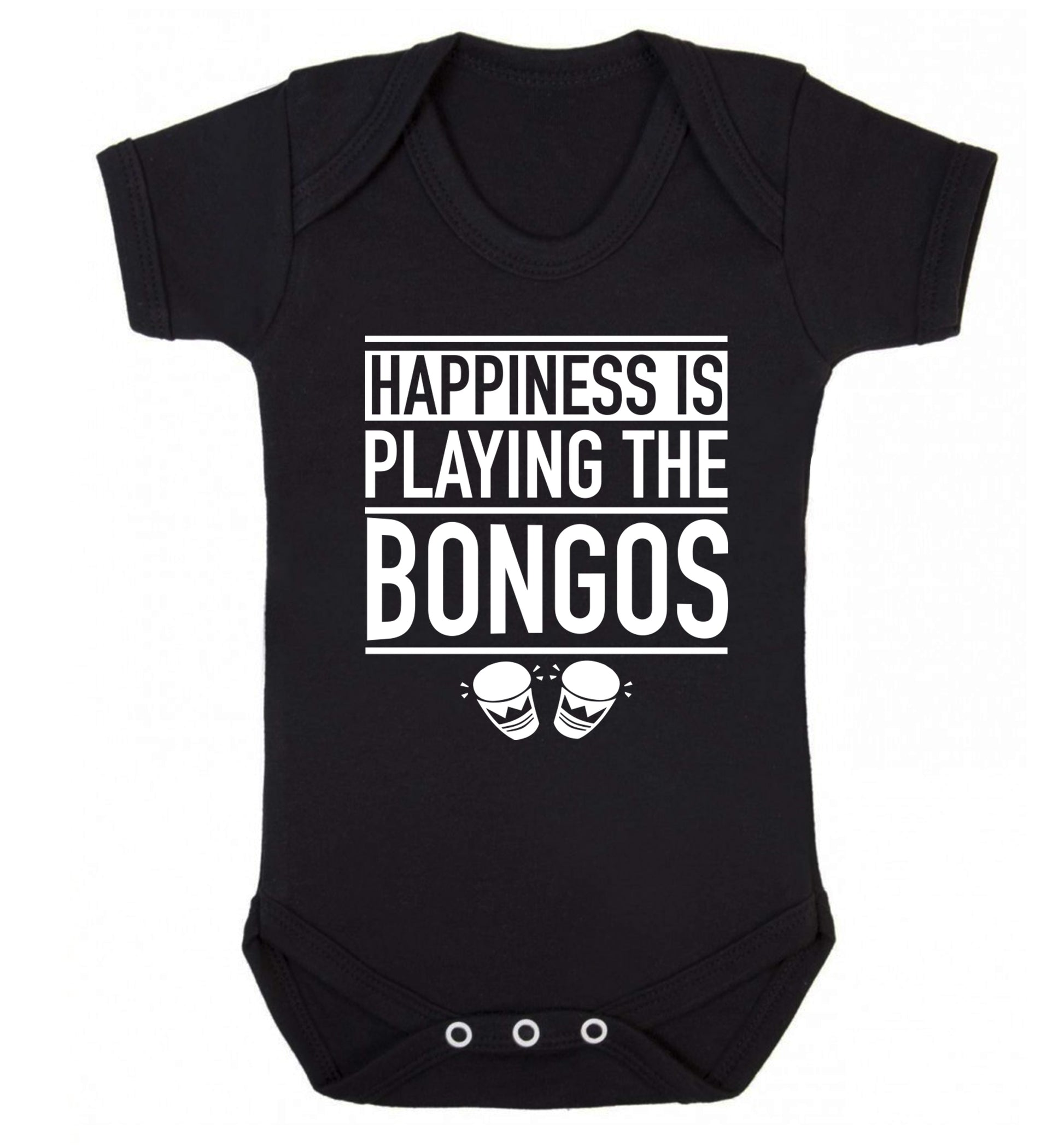 Happiness is playing the bongos Baby Vest black 18-24 months