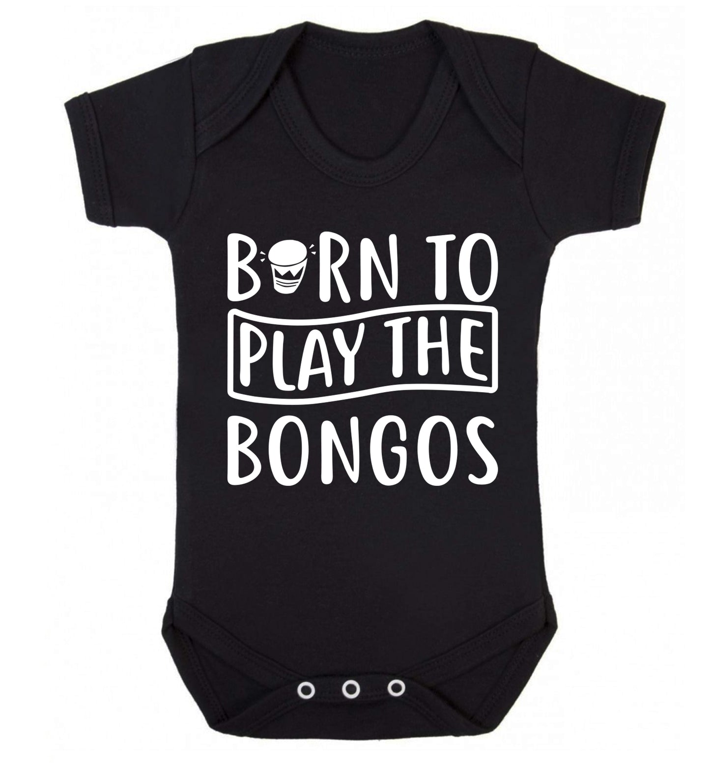 Born to play the bongos Baby Vest black 18-24 months