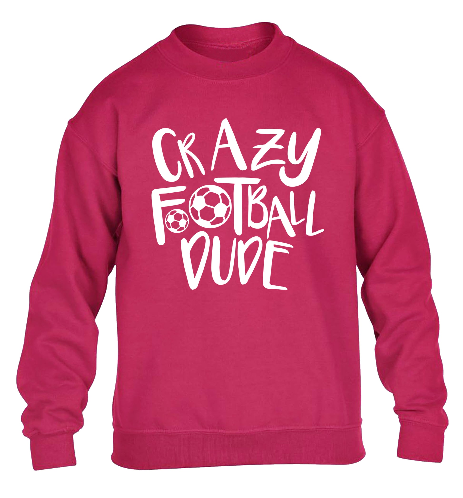 Crazy football dude children's pink sweater 12-14 Years