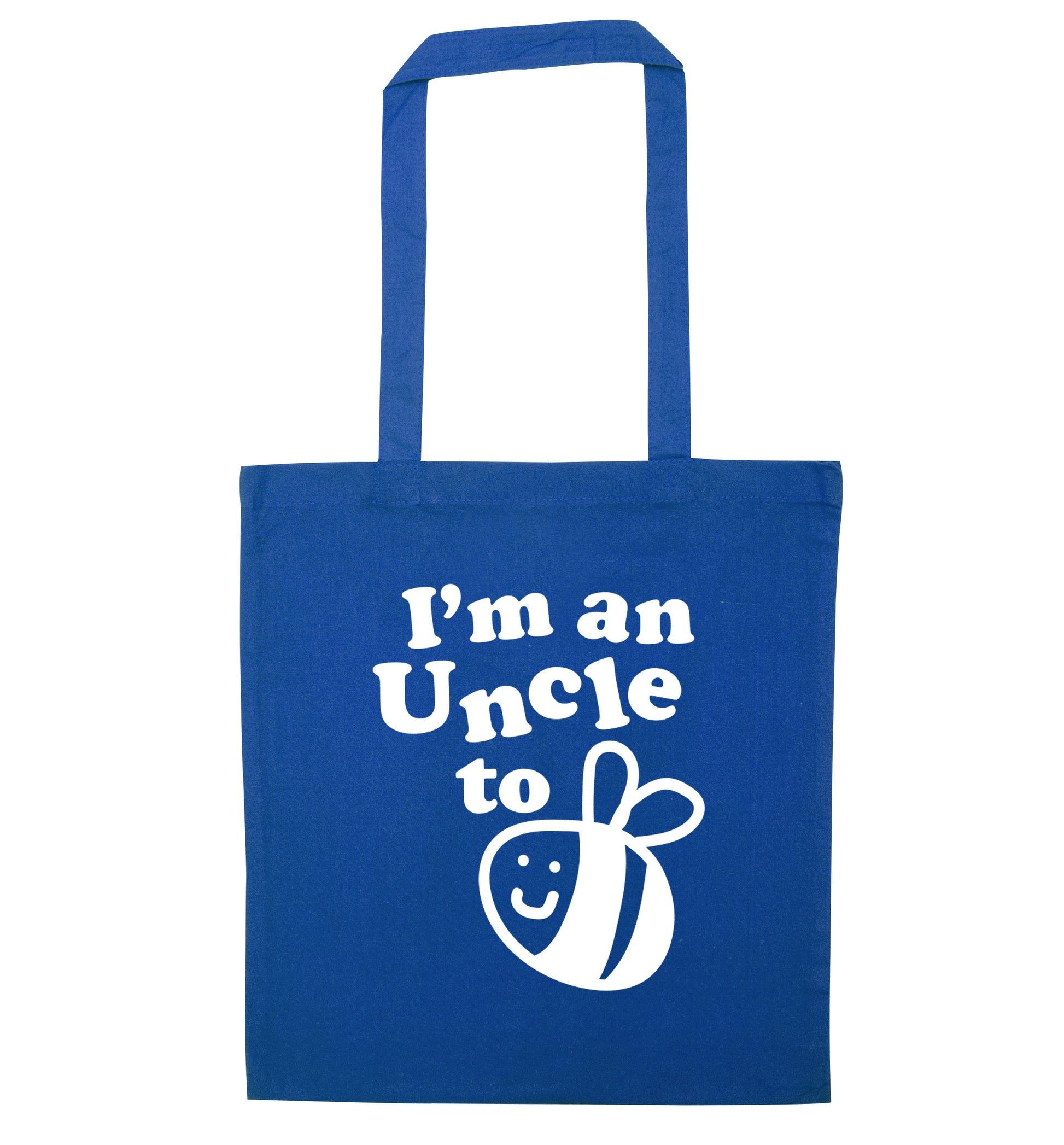 I'm an uncle to be blue tote bag