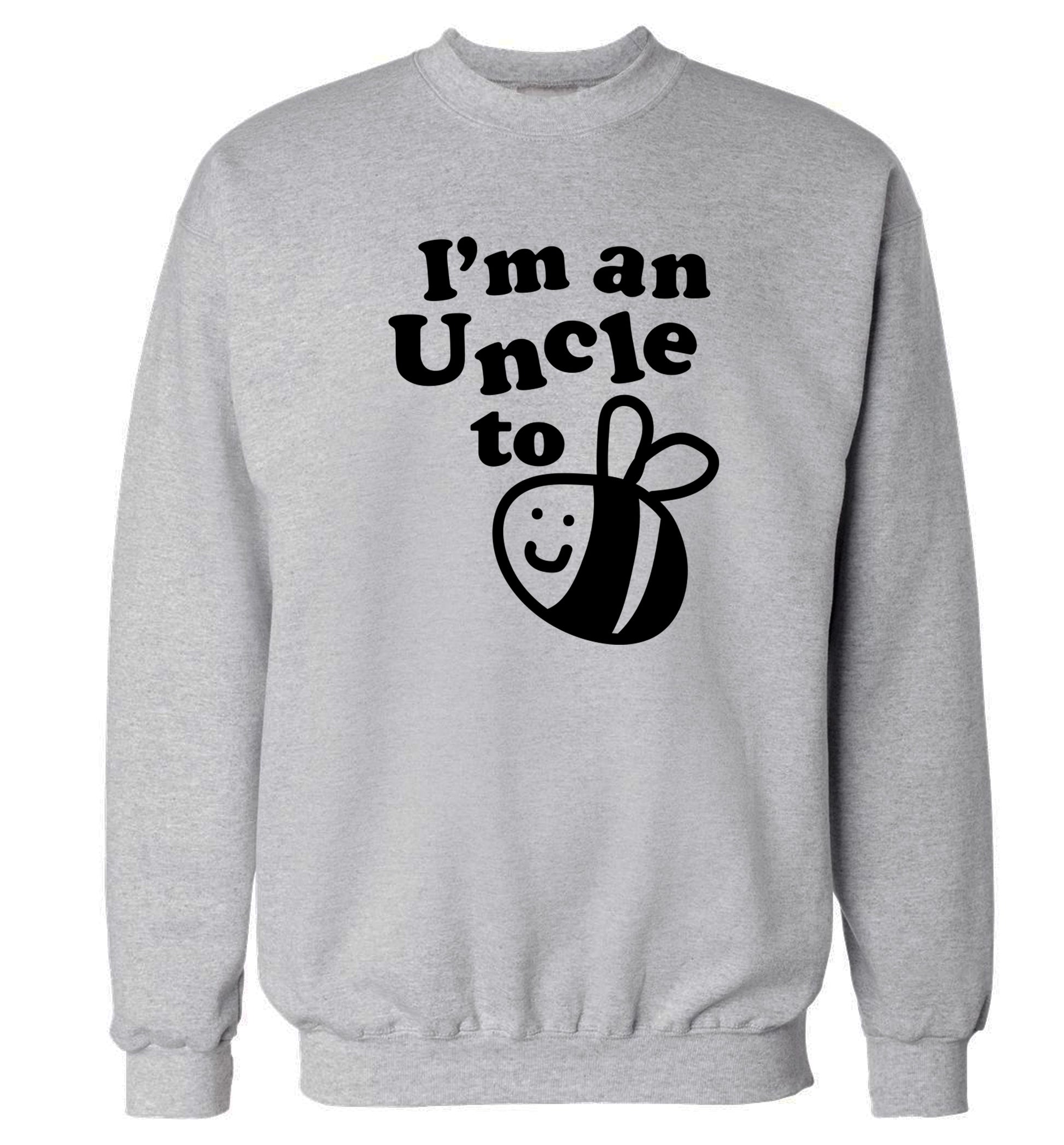 I'm an uncle to be Adult's unisex grey Sweater 2XL