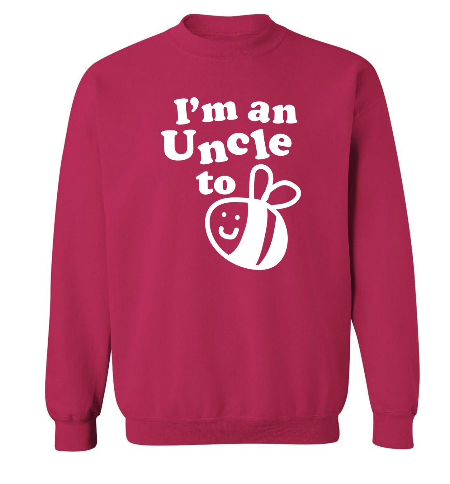 I'm an uncle to be Adult's unisex pink Sweater 2XL