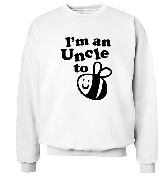 I'm an uncle to be Adult's unisex white Sweater 2XL