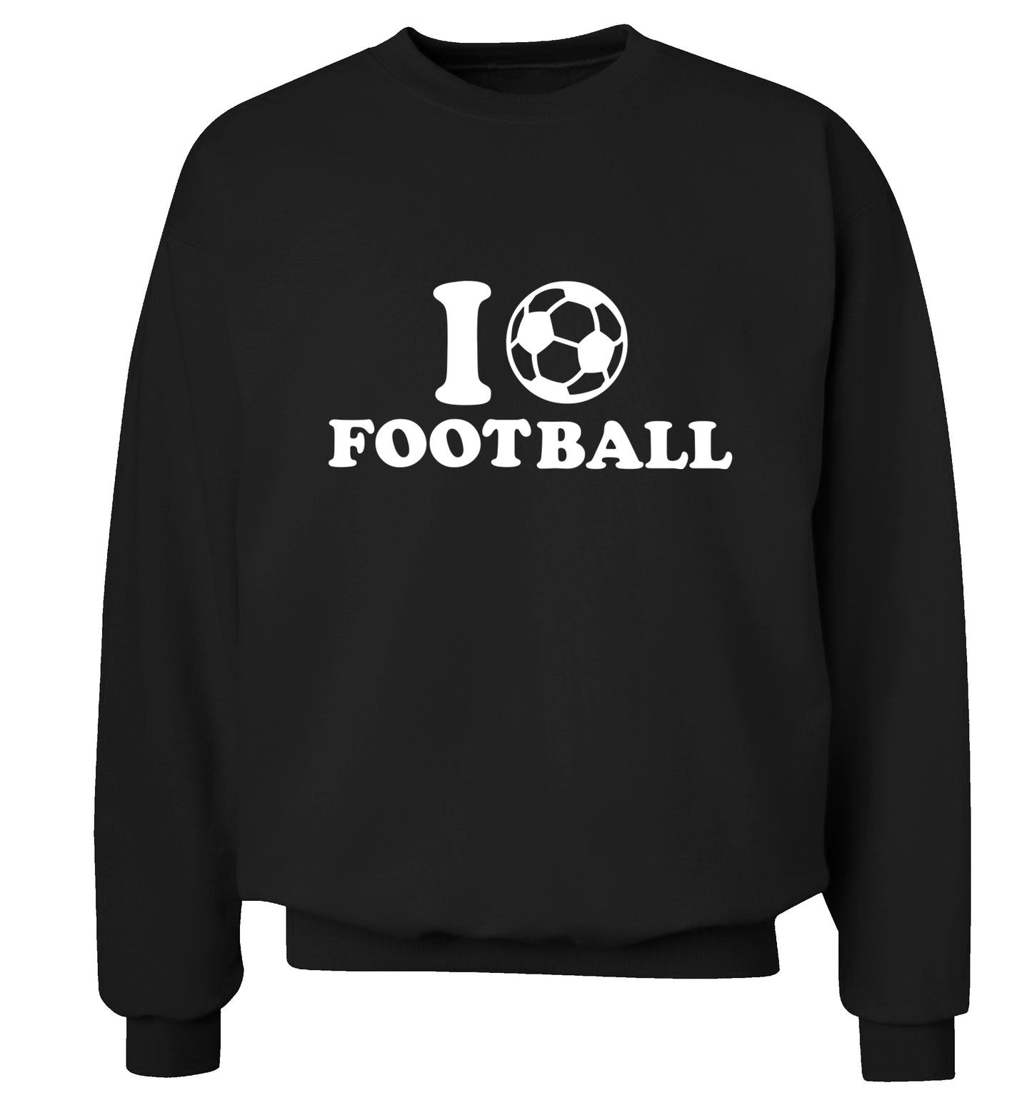 I love football Adult's unisexblack Sweater 2XL