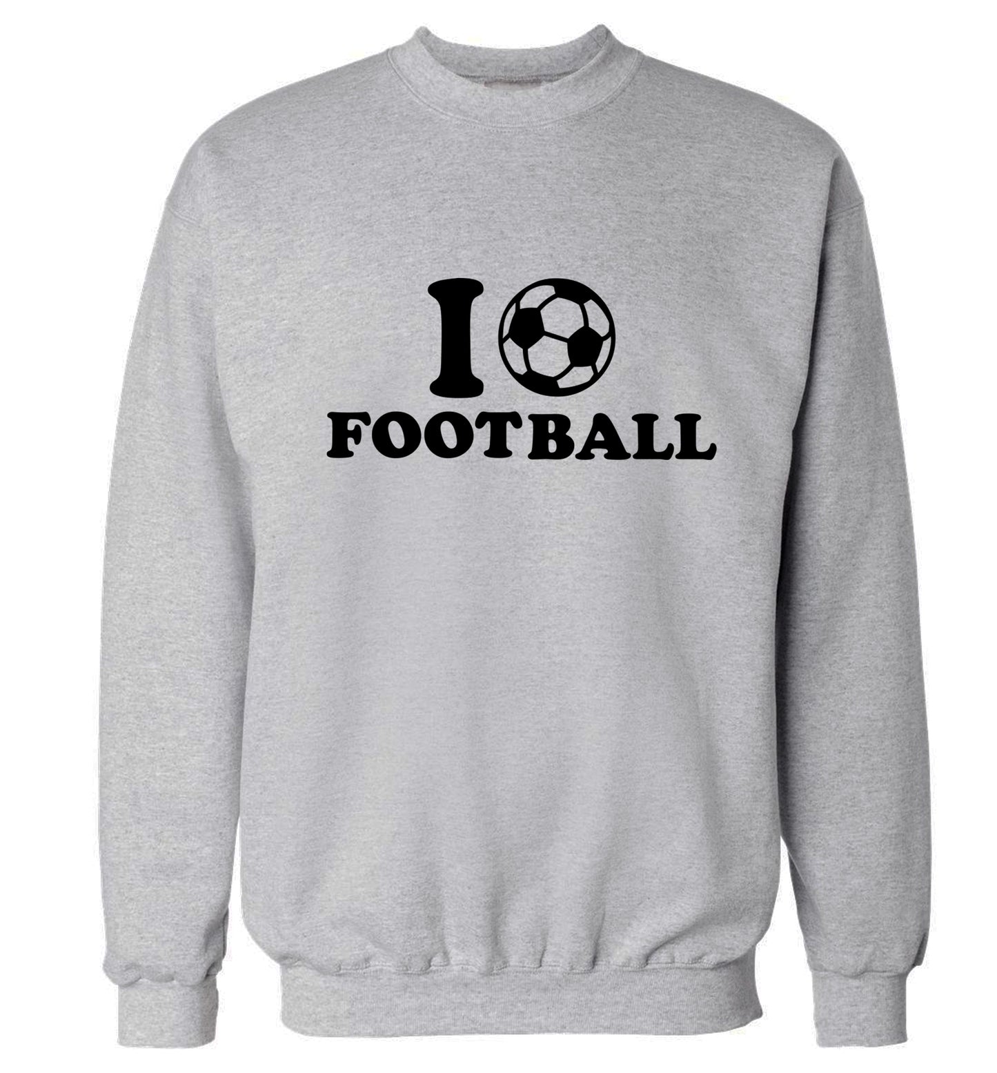 I love football Adult's unisexgrey Sweater 2XL