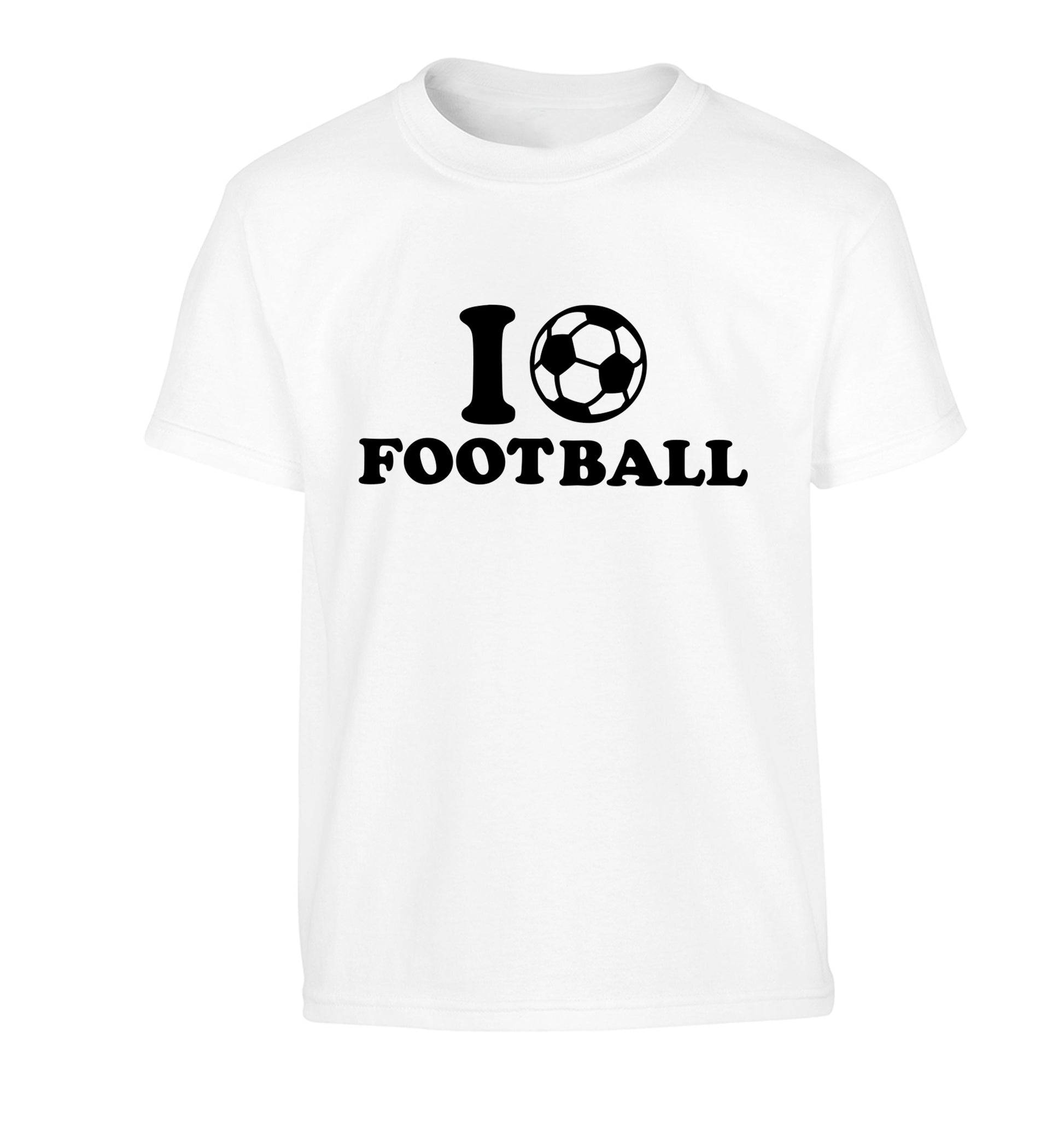 I love football Children's white Tshirt 12-14 Years