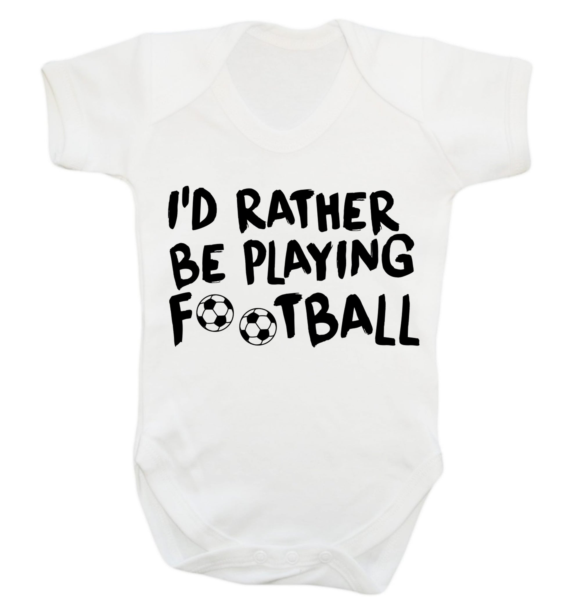 I'd rather be playing football Baby Vest white 18-24 months