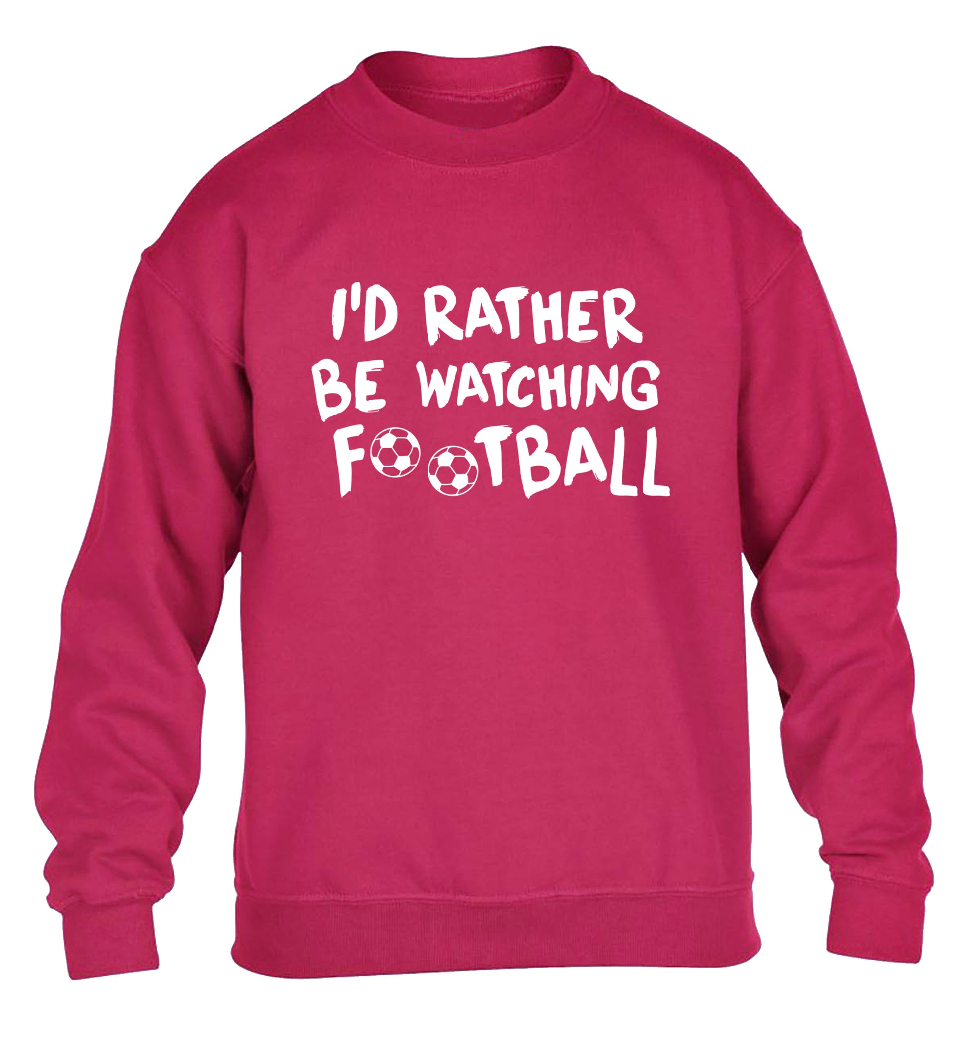 I'd rather be watching football children's pink sweater 12-14 Years