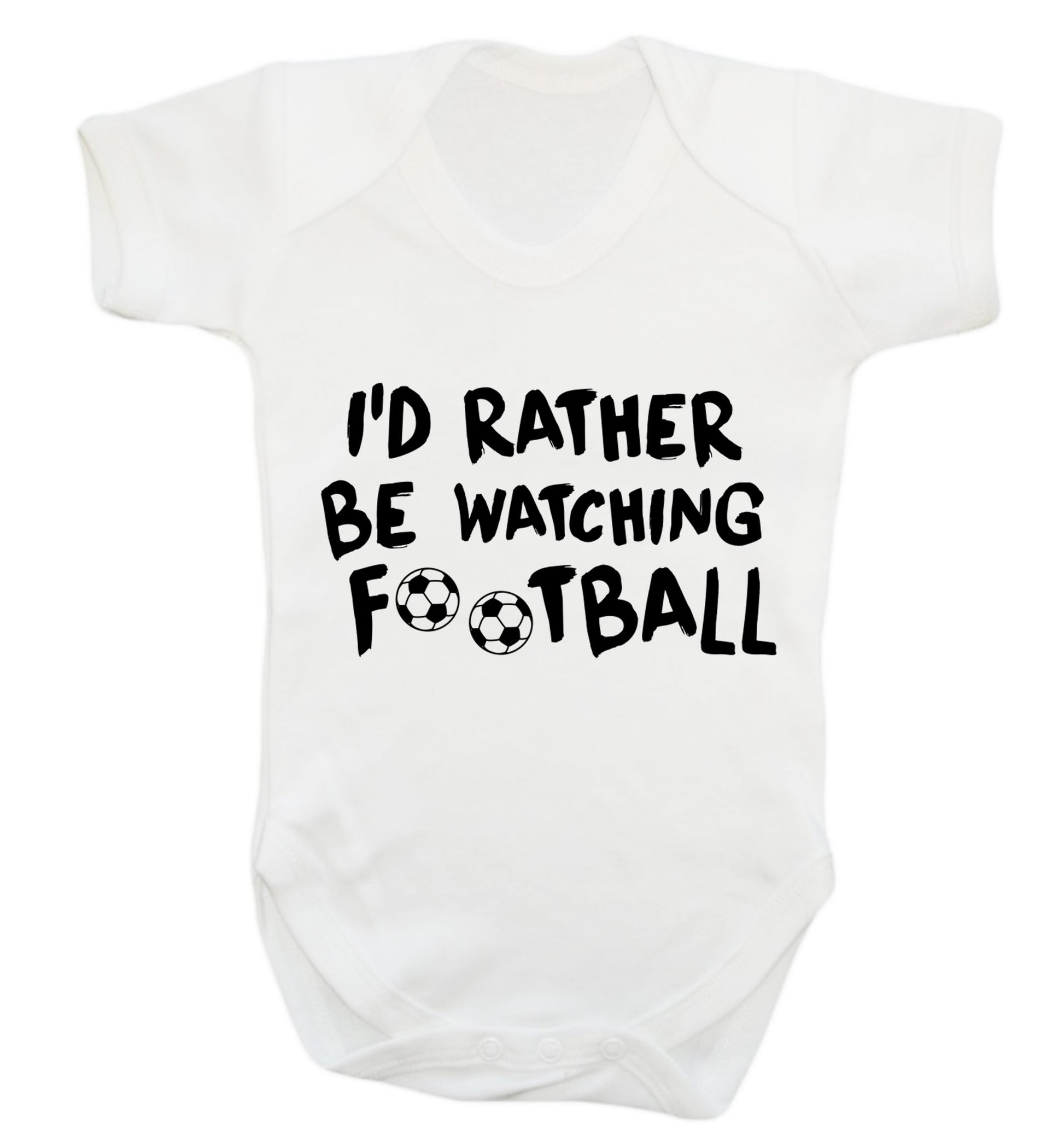 I'd rather be watching football Baby Vest white 18-24 months