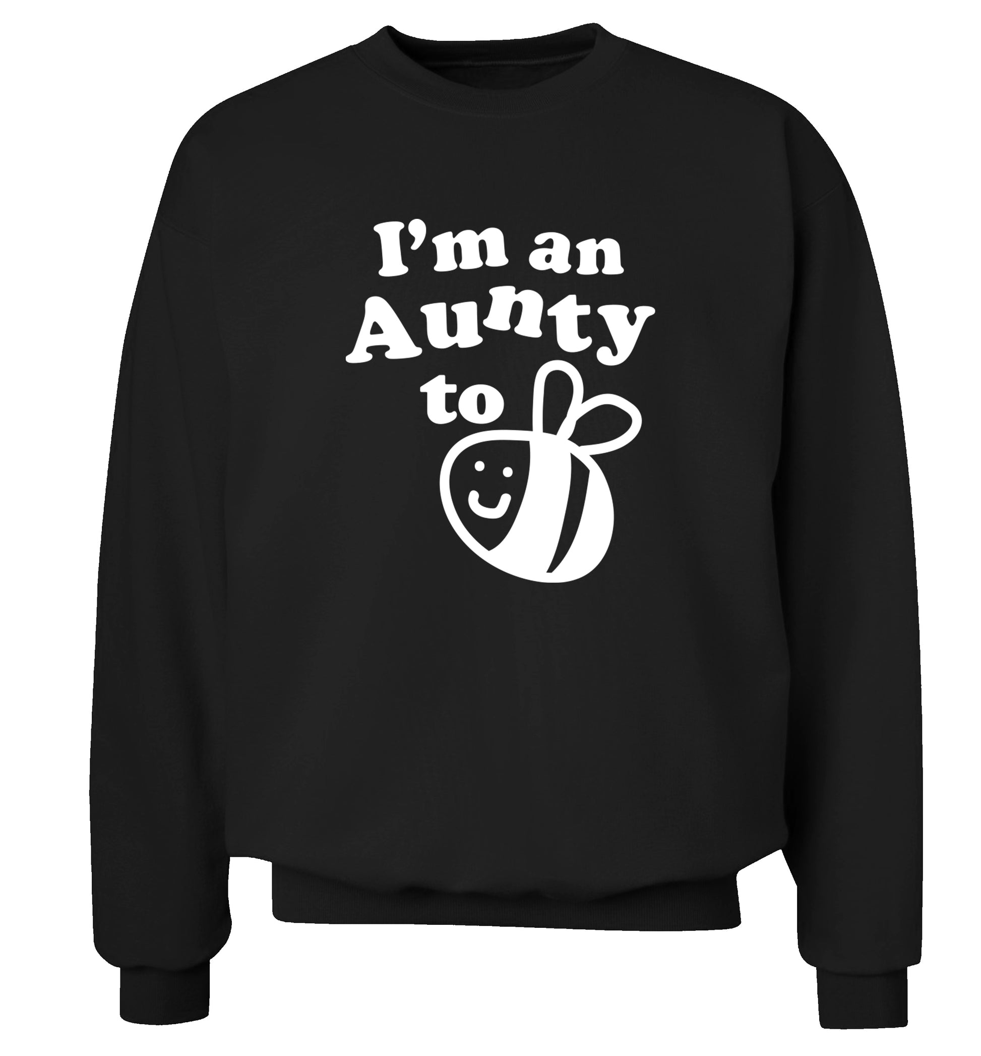I'm an aunty to be Adult's unisex black Sweater 2XL