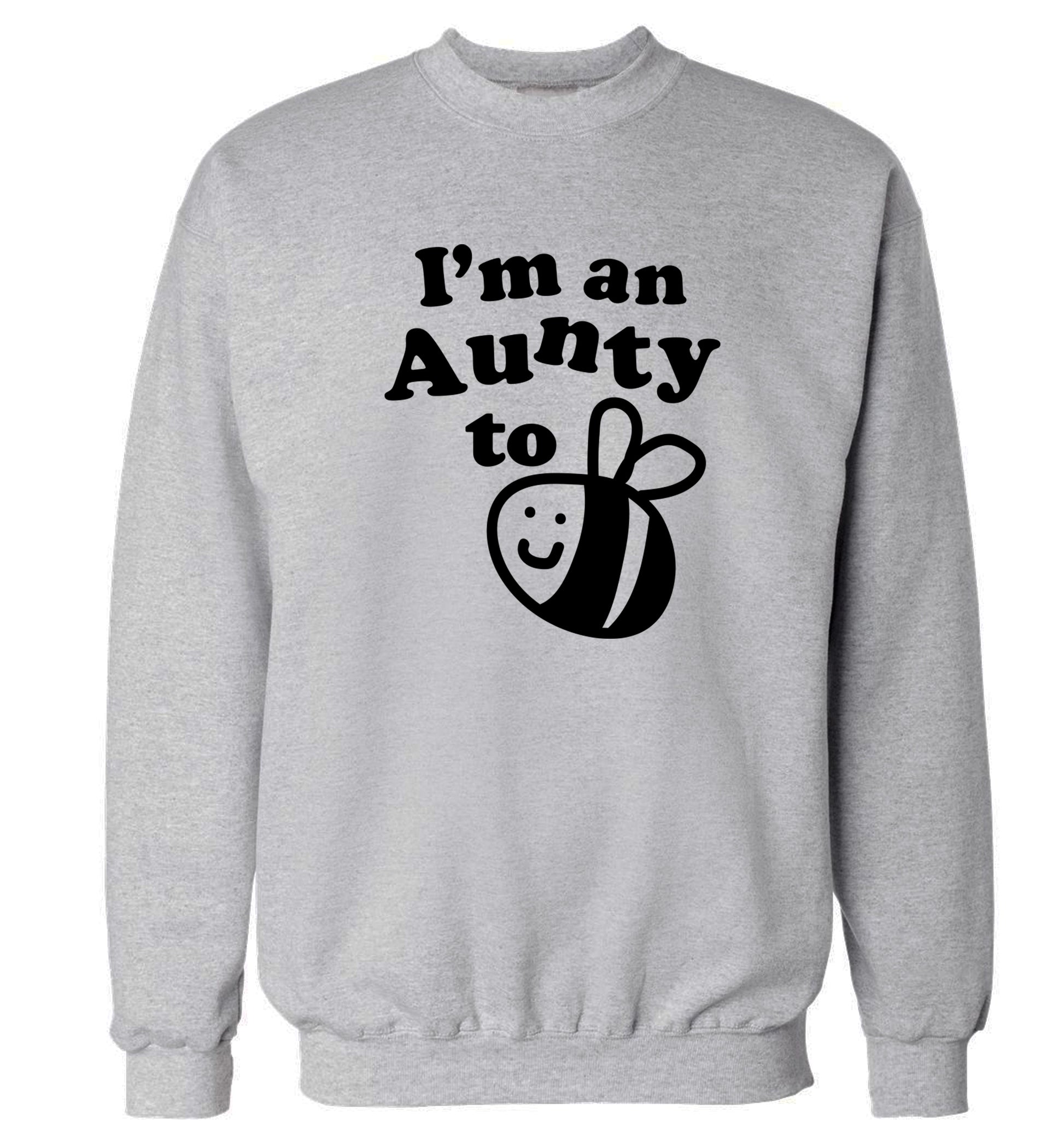 I'm an aunty to be Adult's unisex grey Sweater 2XL
