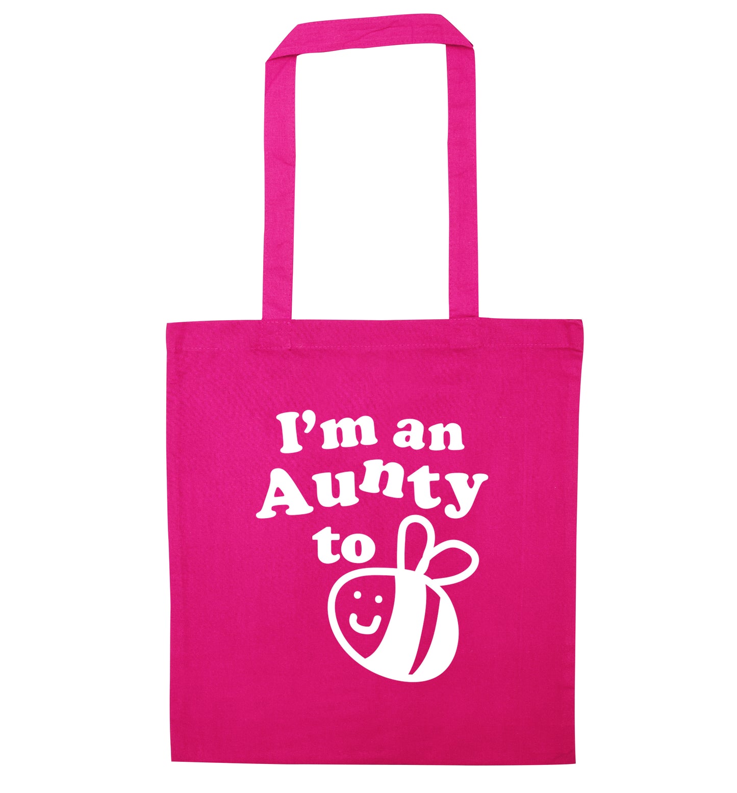 I'm an aunty to be pink tote bag